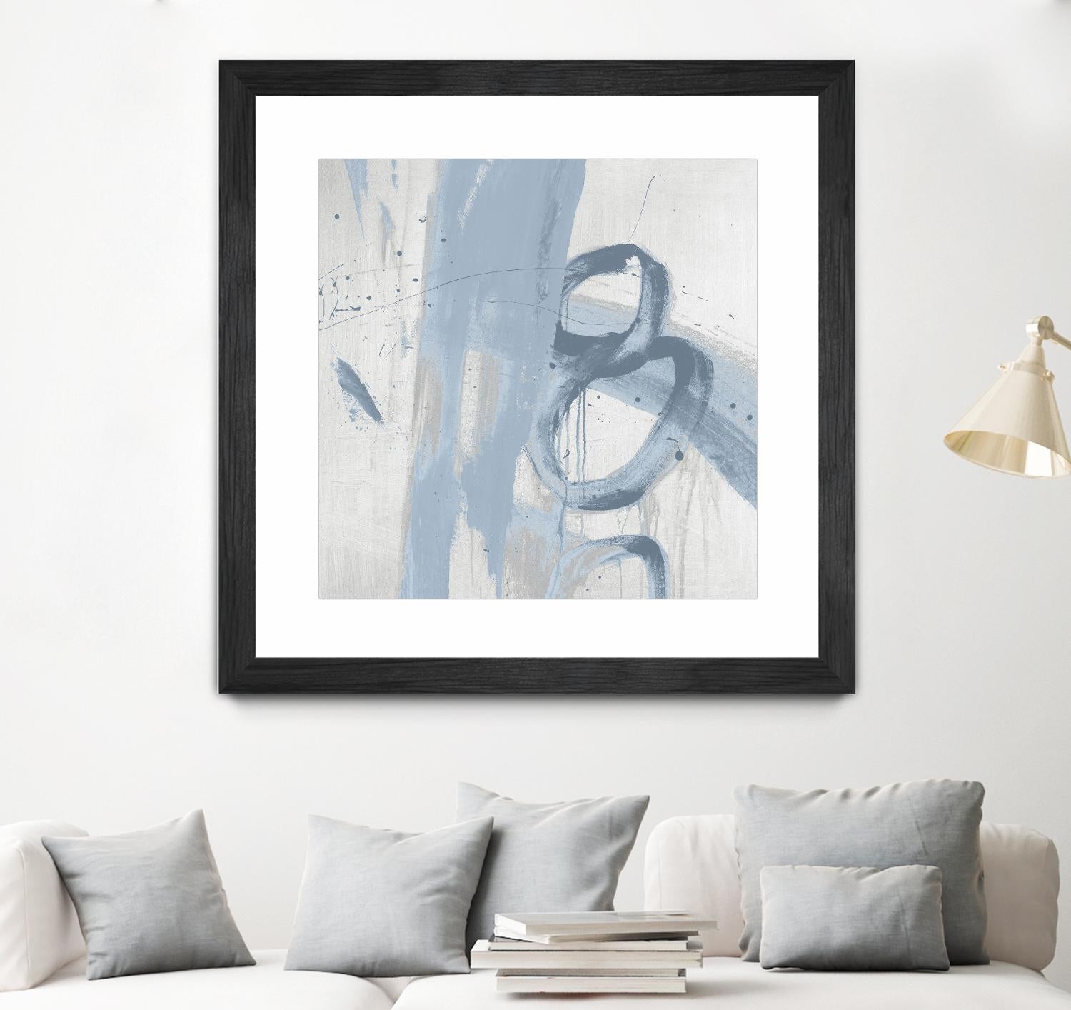 Twice Over IX by Daleno Art on GIANT ART - blue abstract abstrait