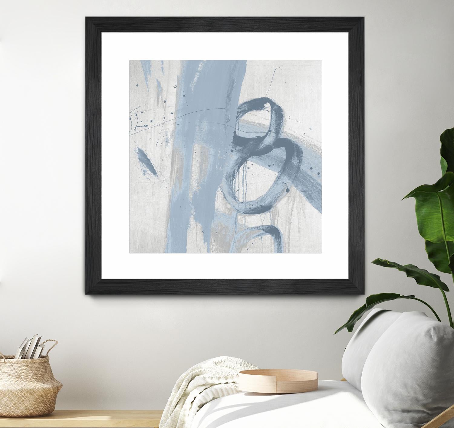 Twice Over IX by Daleno Art on GIANT ART - blue abstract abstrait