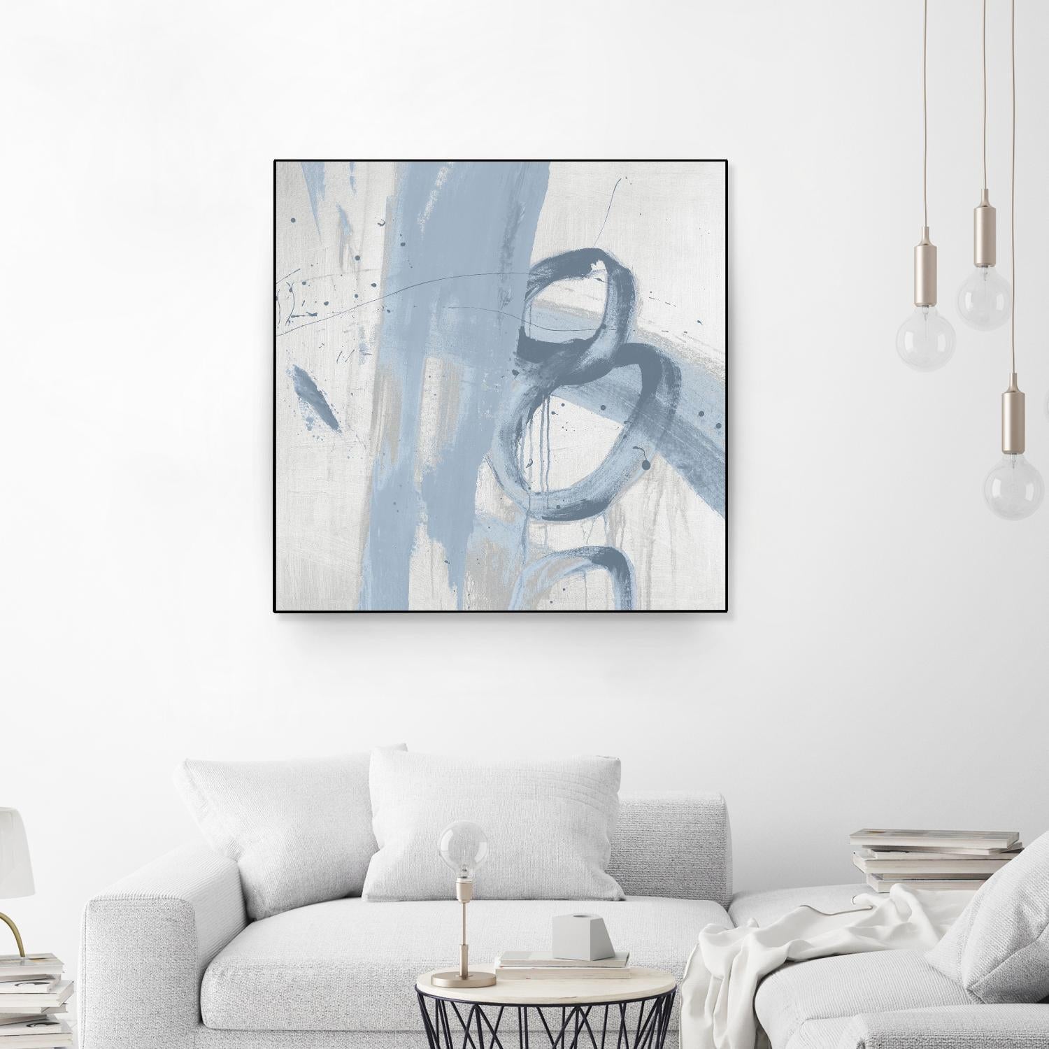 Twice Over IX by Daleno Art on GIANT ART - blue abstract abstrait