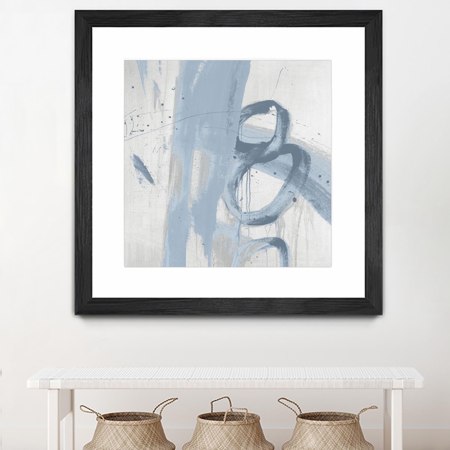 Twice Over IX by Daleno Art on GIANT ART - blue abstract abstrait