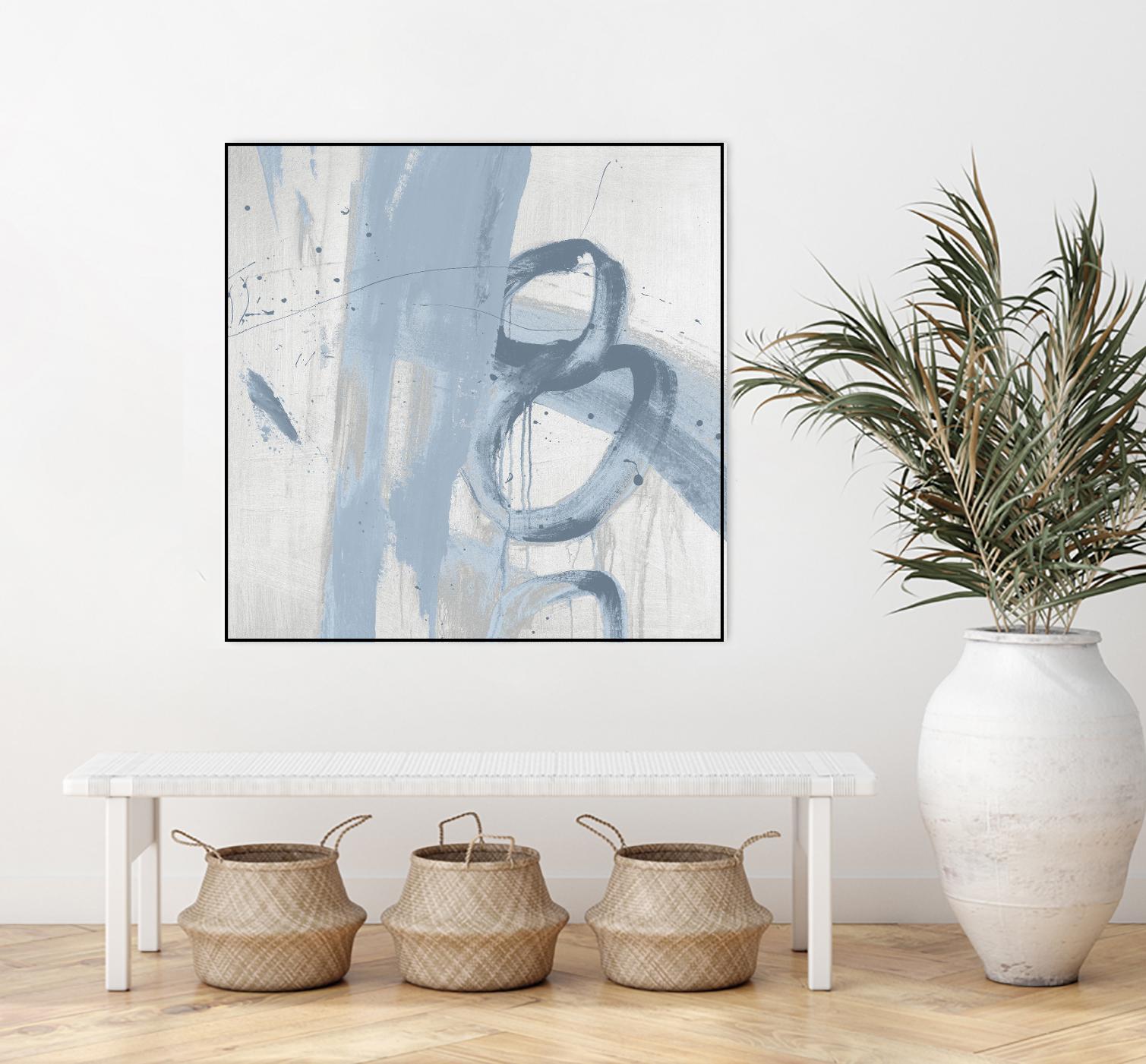 Twice Over IX by Daleno Art on GIANT ART - blue abstract abstrait