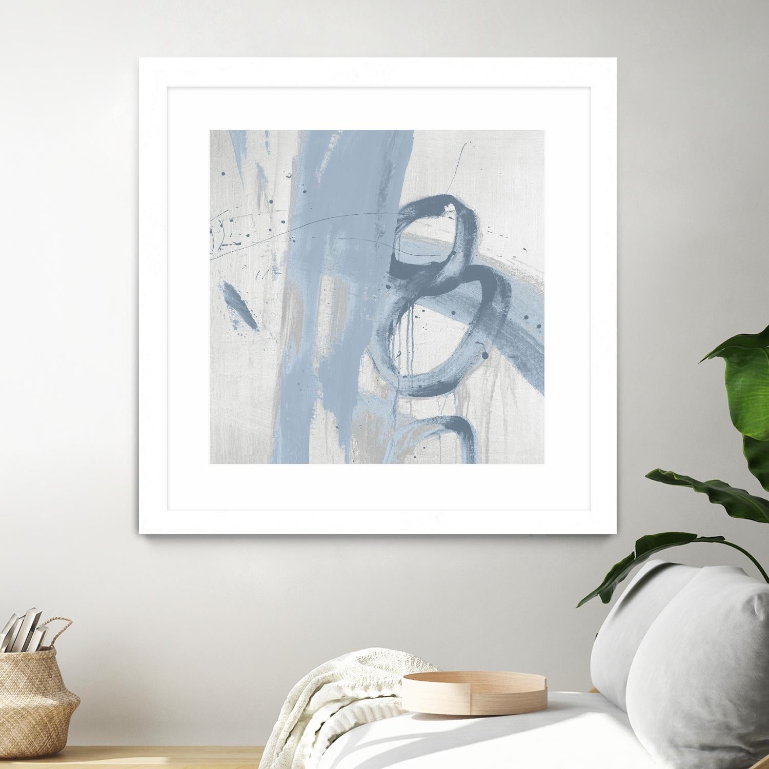 Twice Over IX by Daleno Art on GIANT ART - blue abstract abstrait