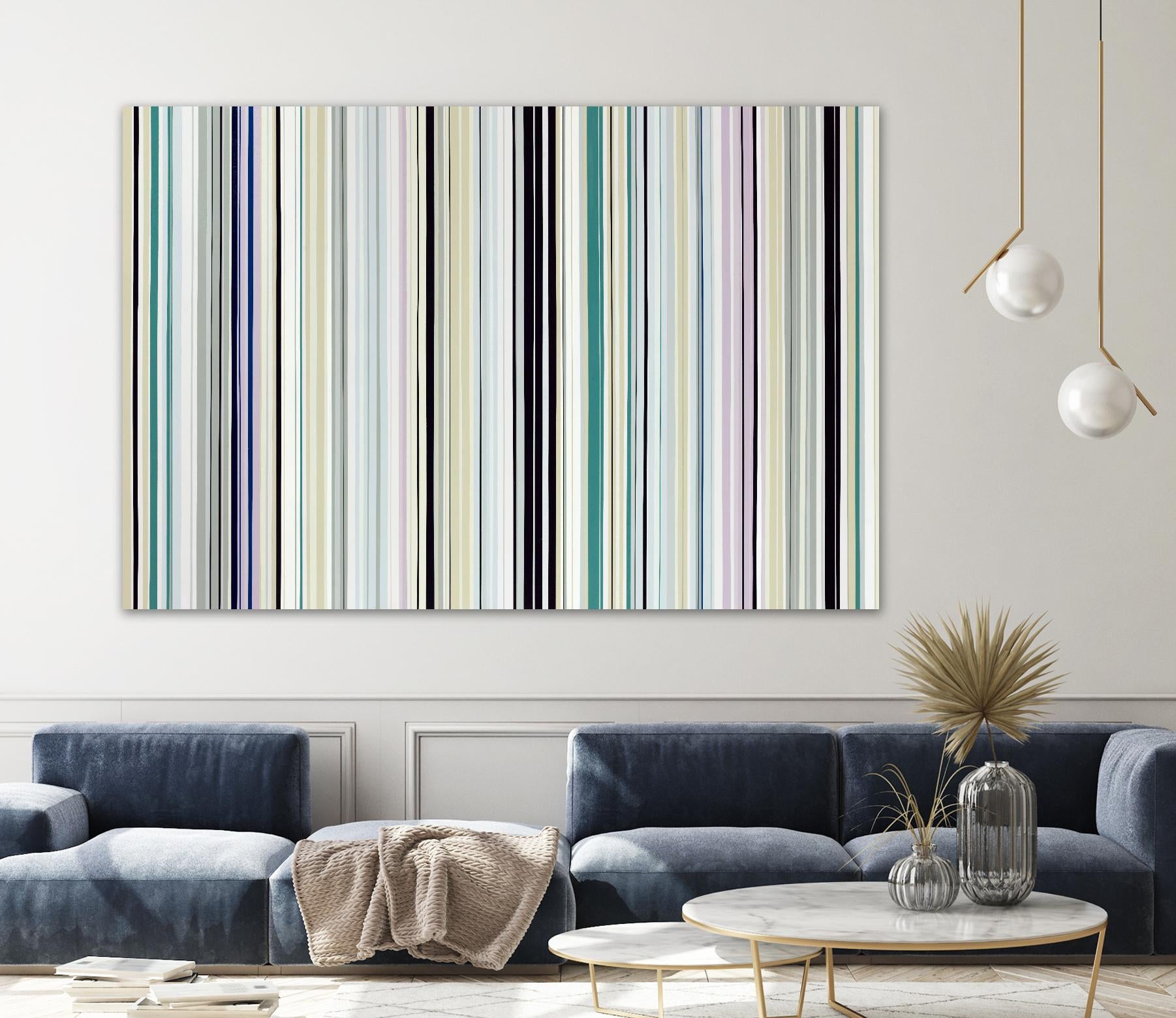 Never Going Straight by Daleno Art on GIANT ART - pink linear stripes