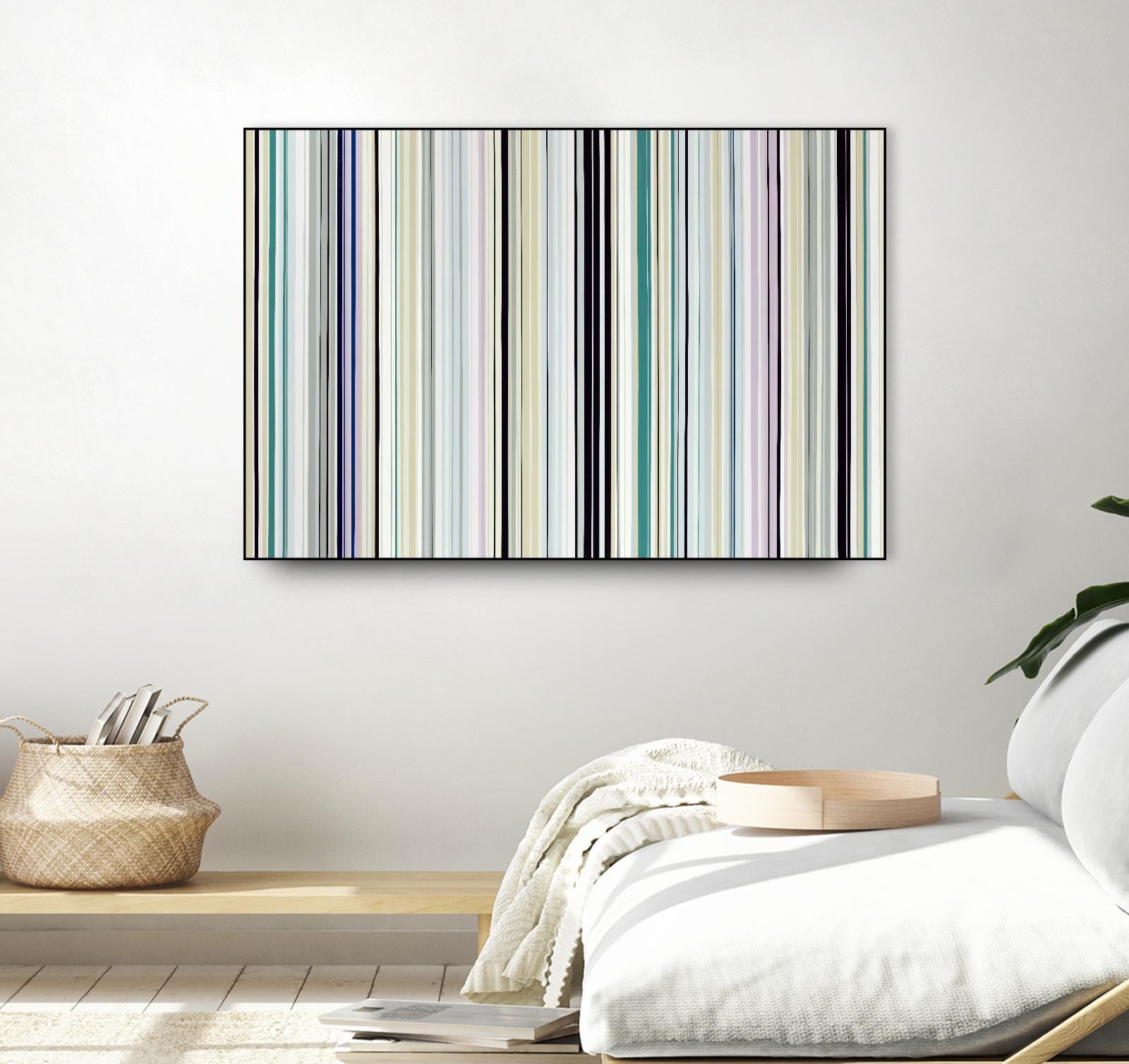Never Going Straight by Daleno Art on GIANT ART - pink linear stripes