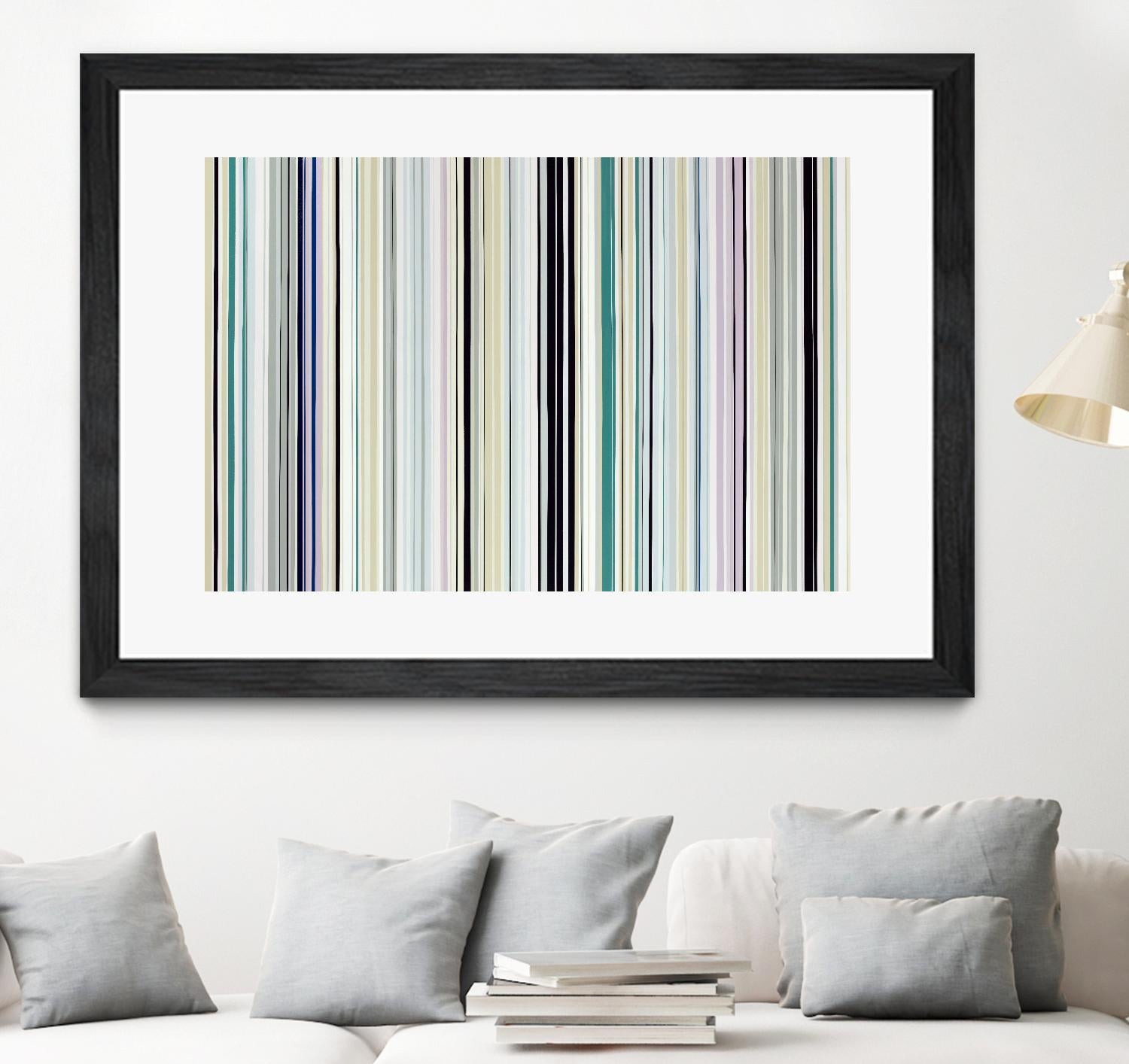 Never Going Straight by Daleno Art on GIANT ART - pink linear stripes