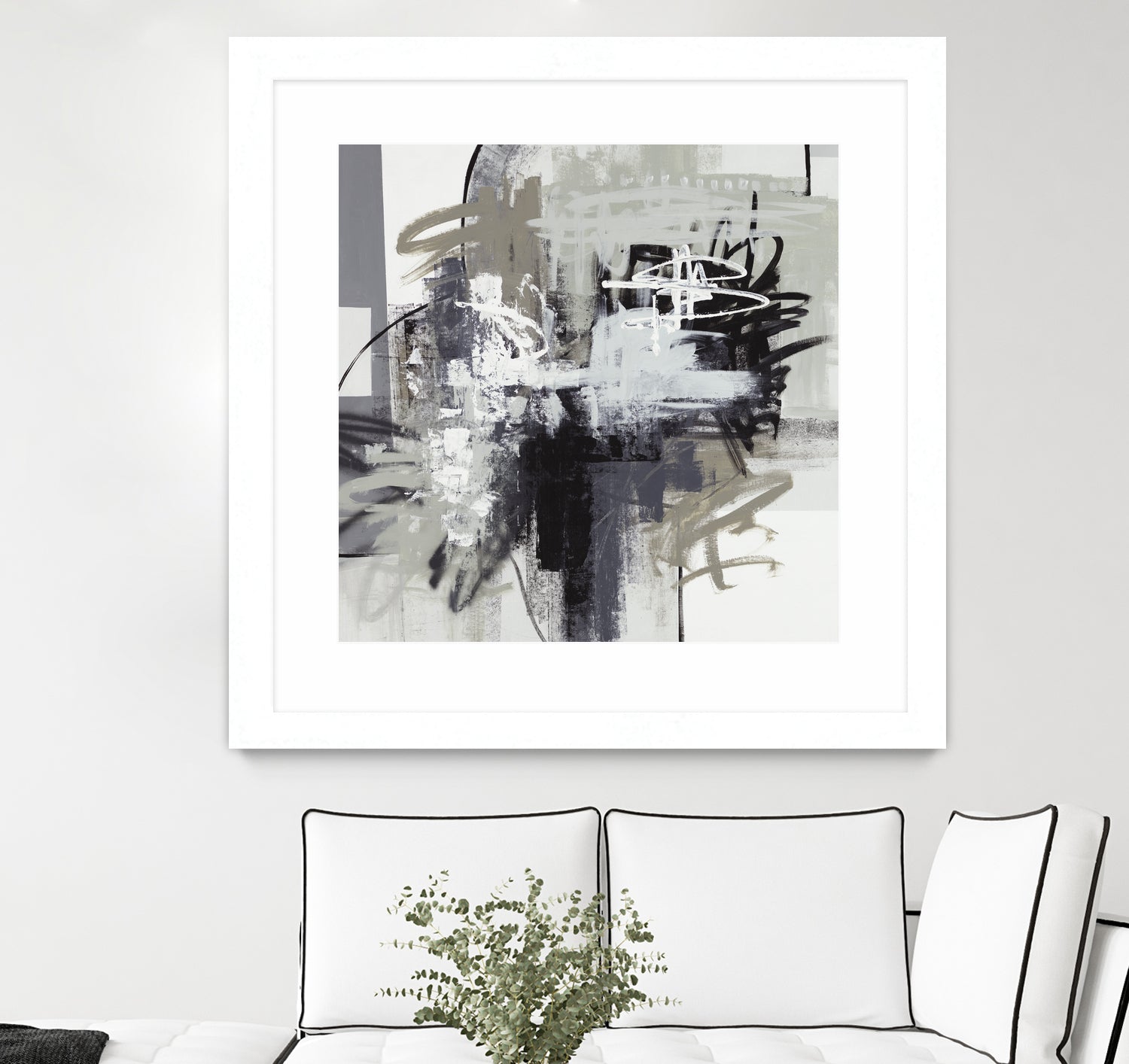 Loud Mouth by Daleno Art on GIANT ART - white abstract