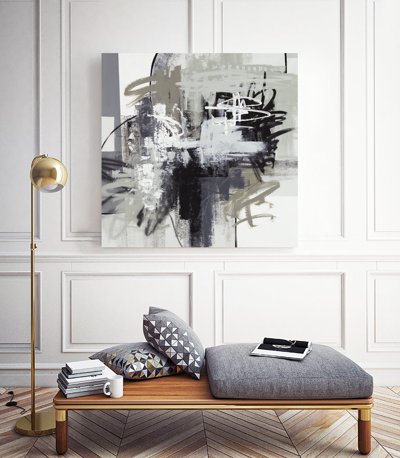 Loud Mouth by Daleno Art on GIANT ART - white abstract