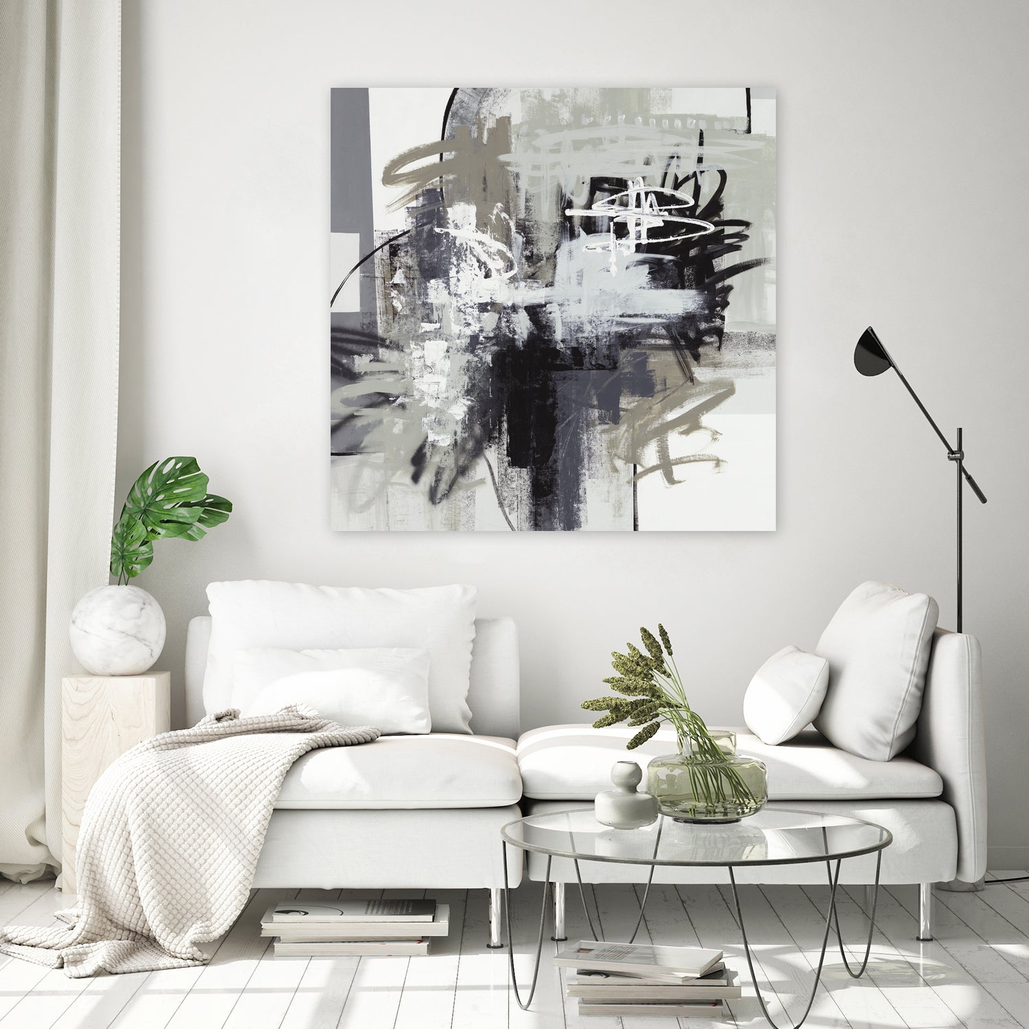 Loud Mouth by Daleno Art on GIANT ART - white abstract