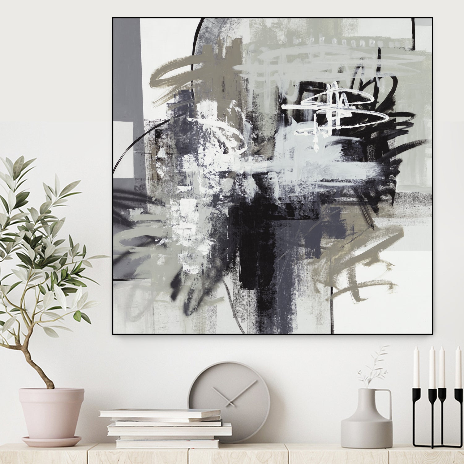 Loud Mouth by Daleno Art on GIANT ART - white abstract