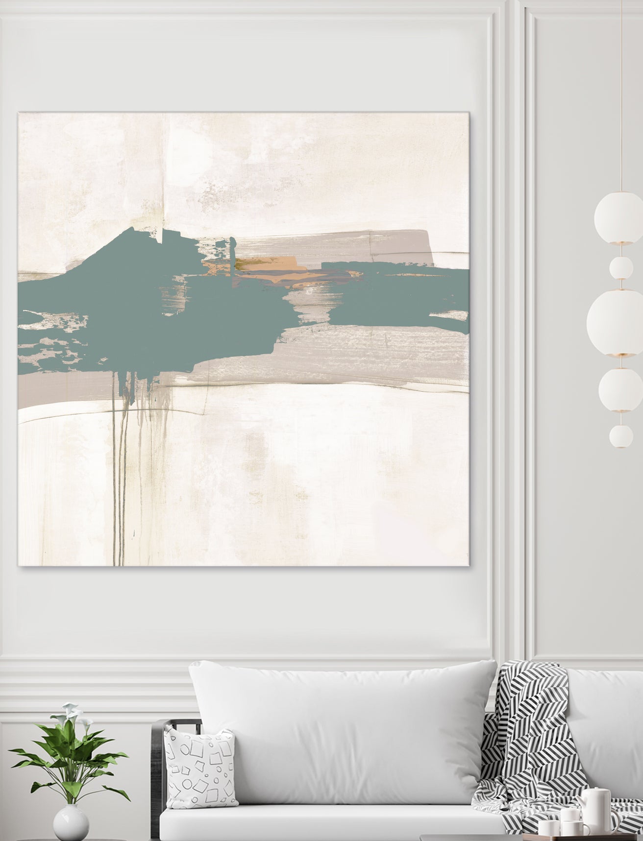 Complex Mind III by Daleno Art on GIANT ART - green abstract