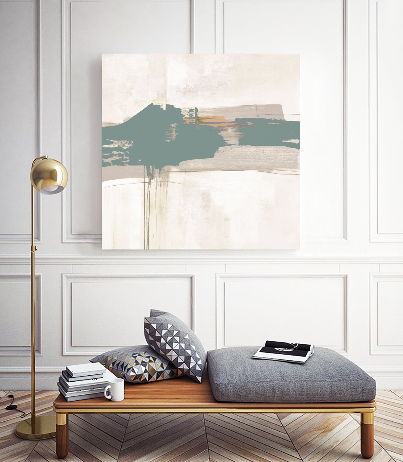 Complex Mind III by Daleno Art on GIANT ART - green abstract