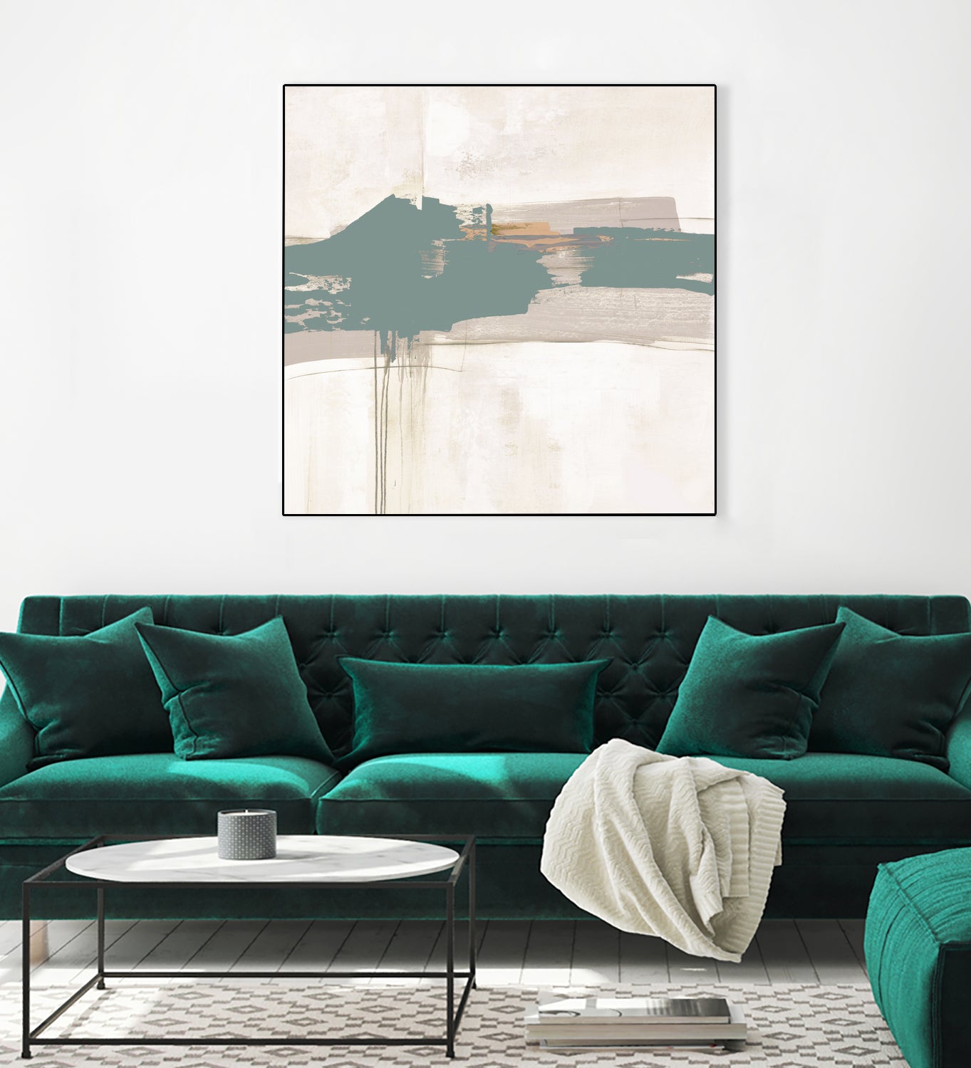 Complex Mind III by Daleno Art on GIANT ART - green abstract