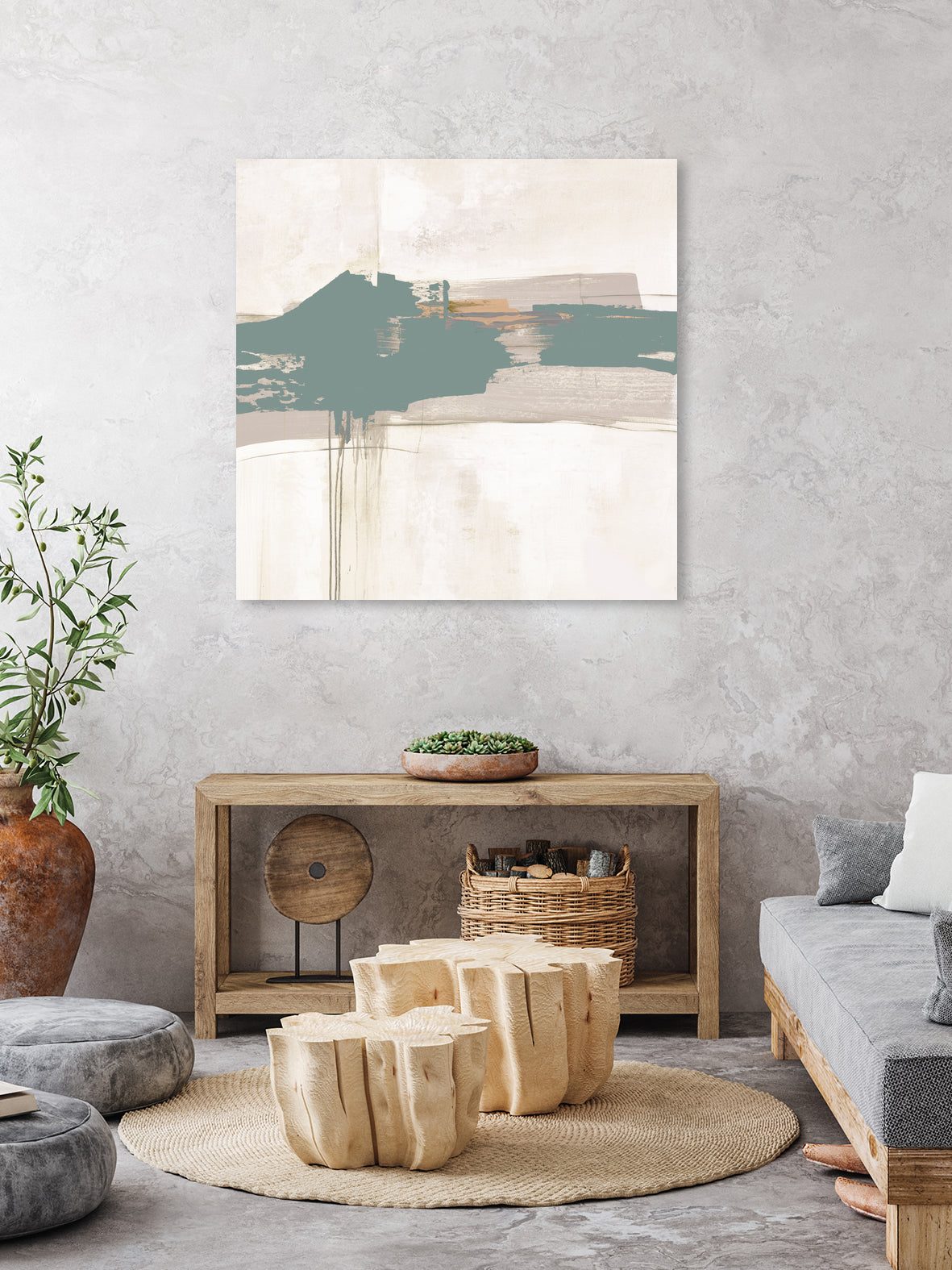 Complex Mind III by Daleno Art on GIANT ART - green abstract