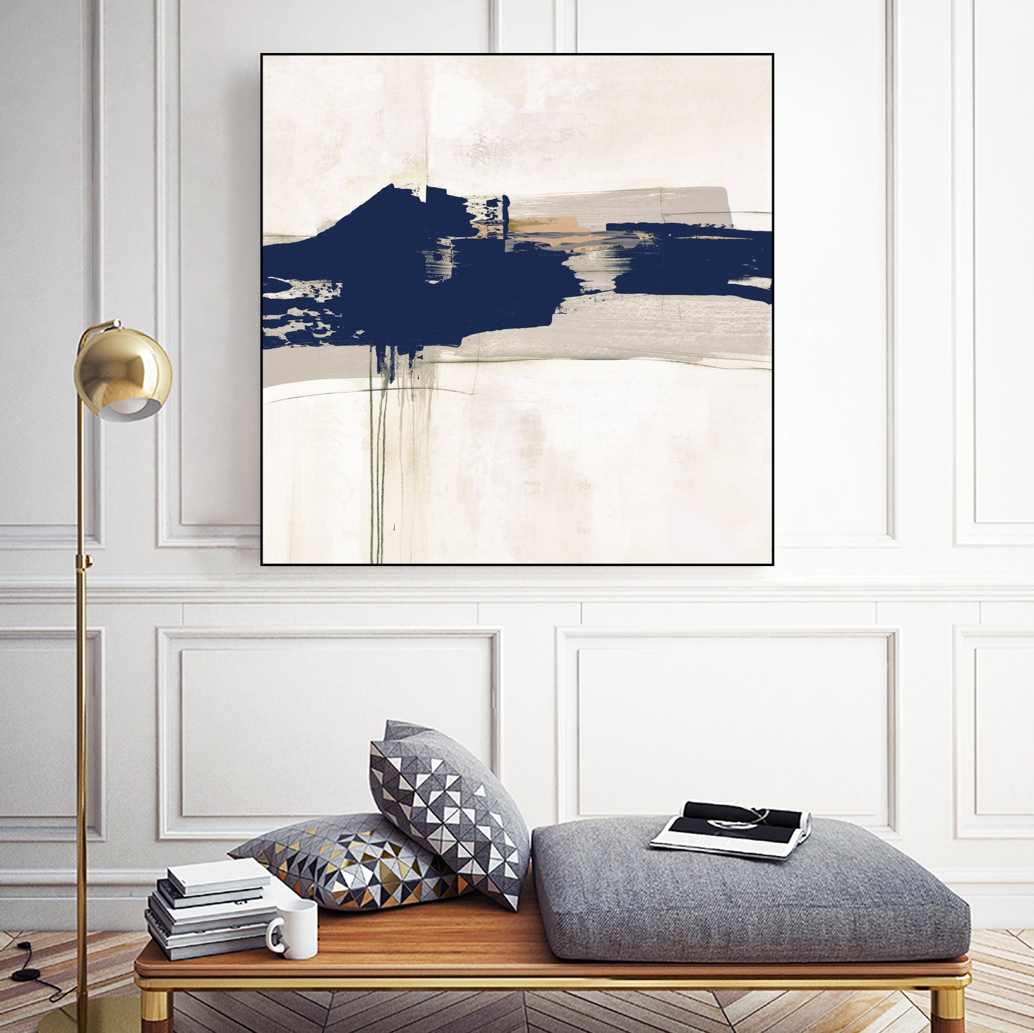 Complex Mind IV by Daleno Art on GIANT ART - blue abstract