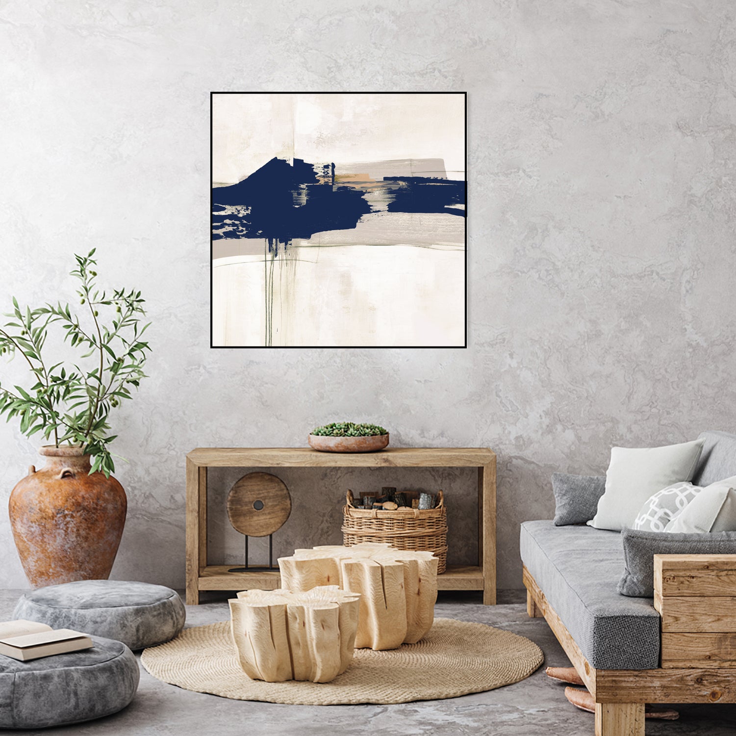 Complex Mind IV by Daleno Art on GIANT ART - blue abstract