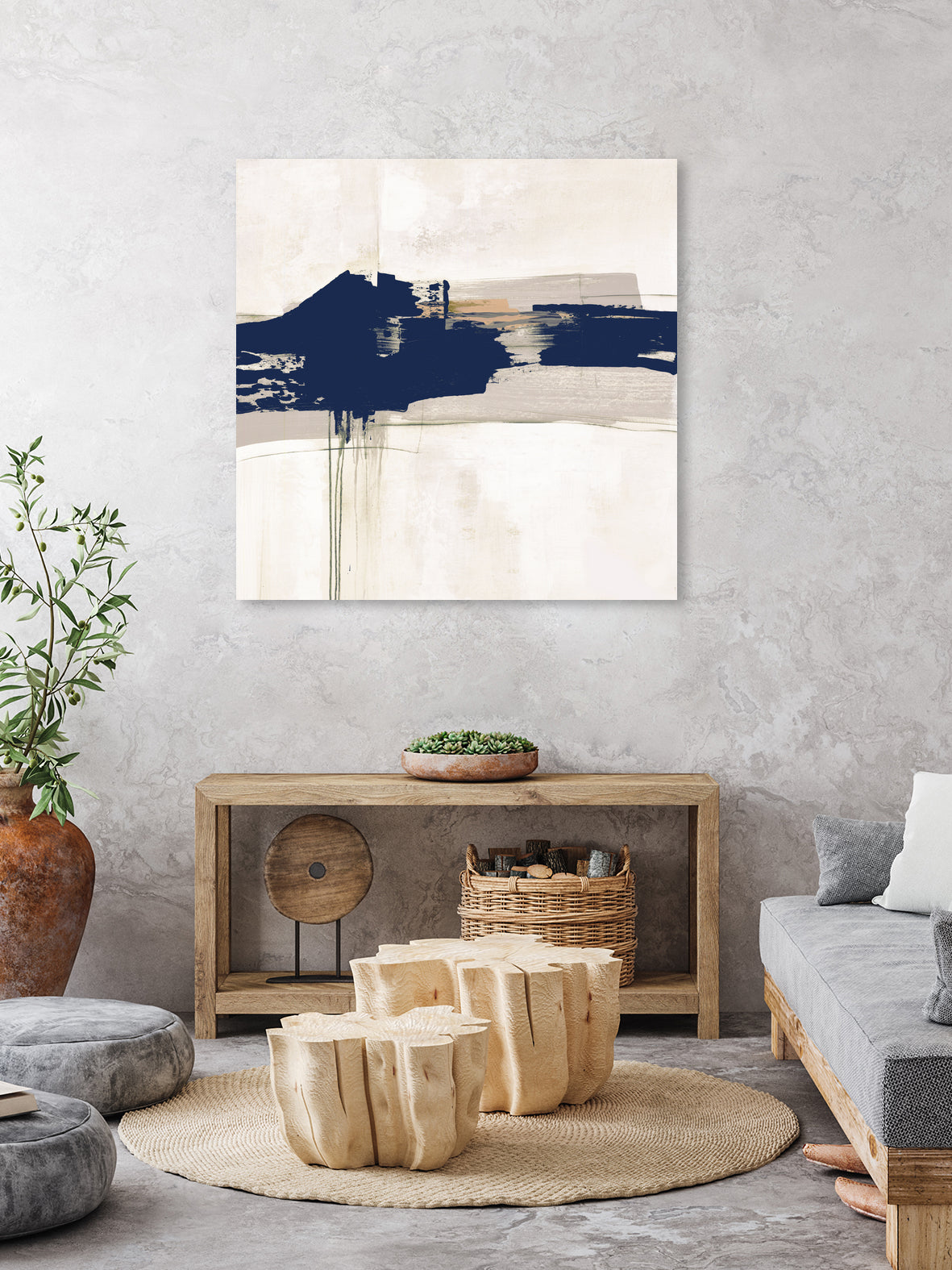 Complex Mind IV by Daleno Art on GIANT ART - blue abstract