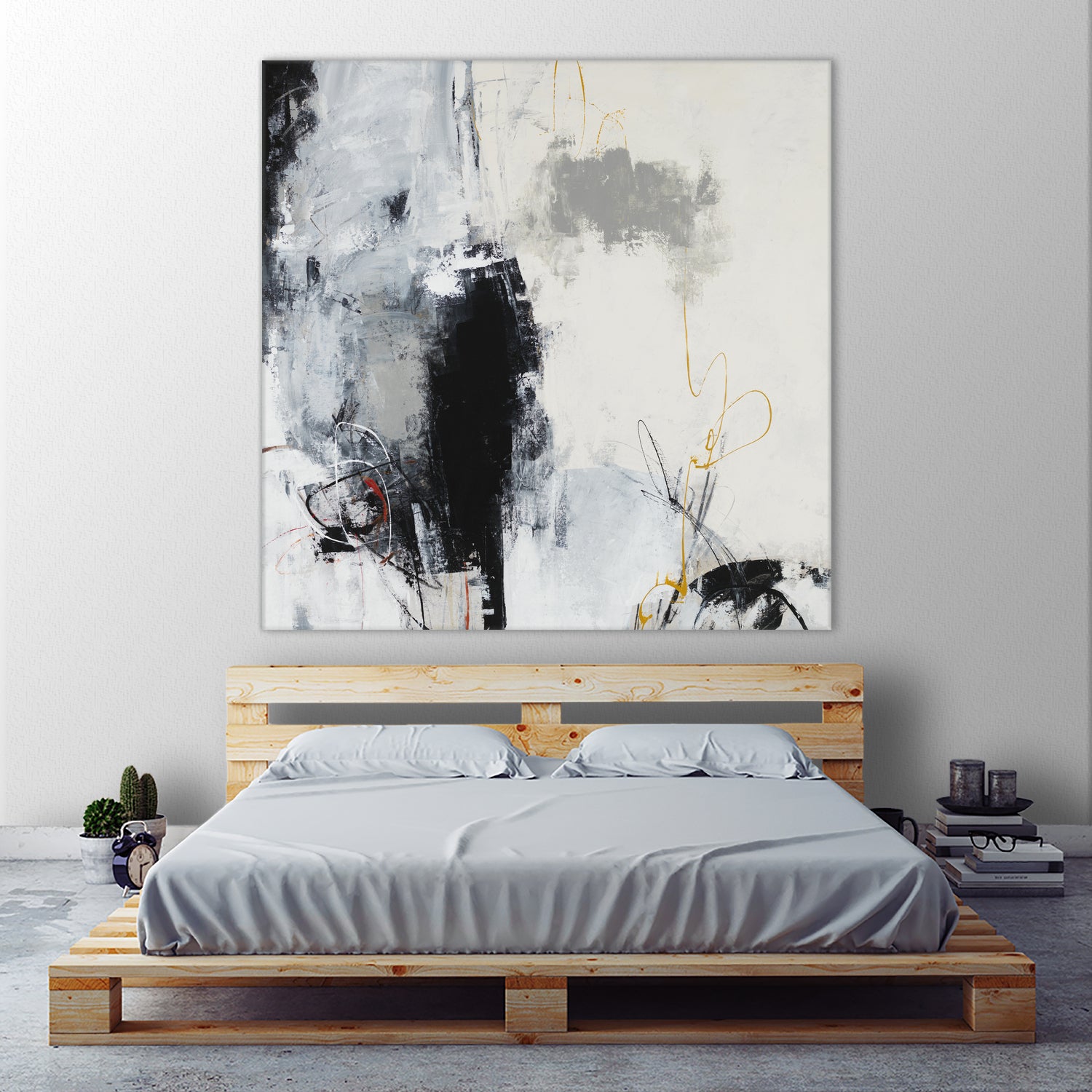 Center of the Mind by Daleno Art on GIANT ART - grey abstract