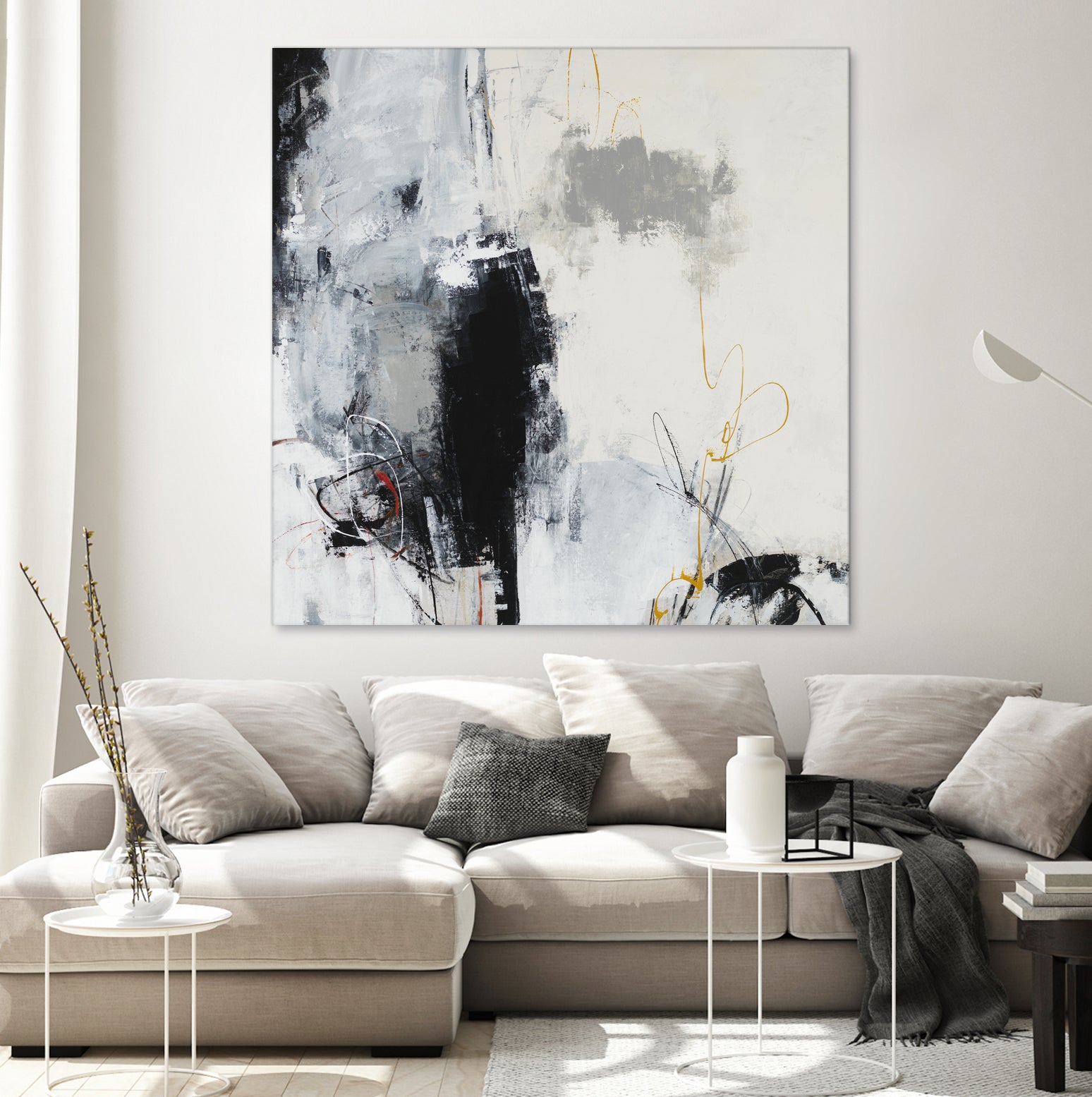 Center of the Mind by Daleno Art on GIANT ART - grey abstract