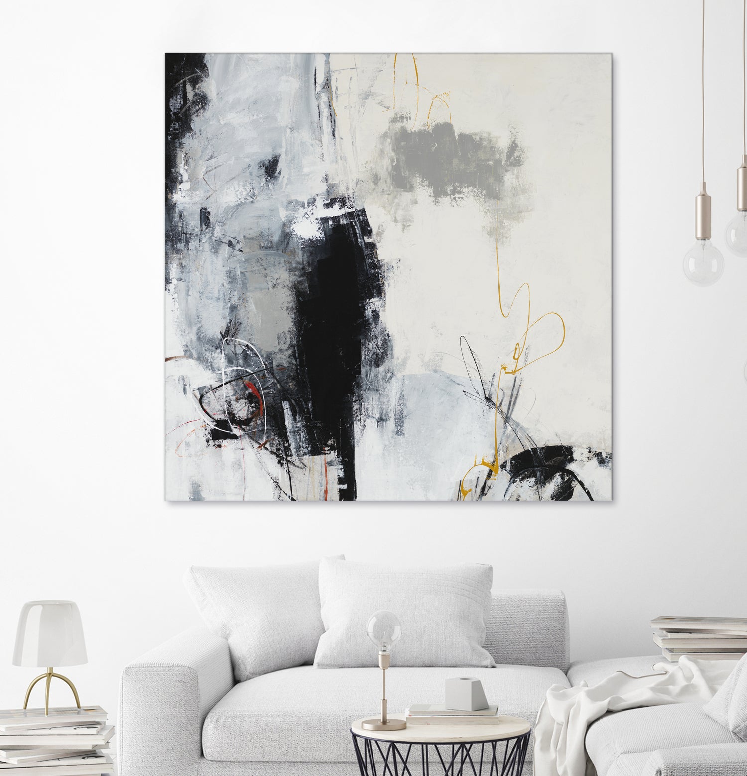 Center of the Mind by Daleno Art on GIANT ART - grey abstract