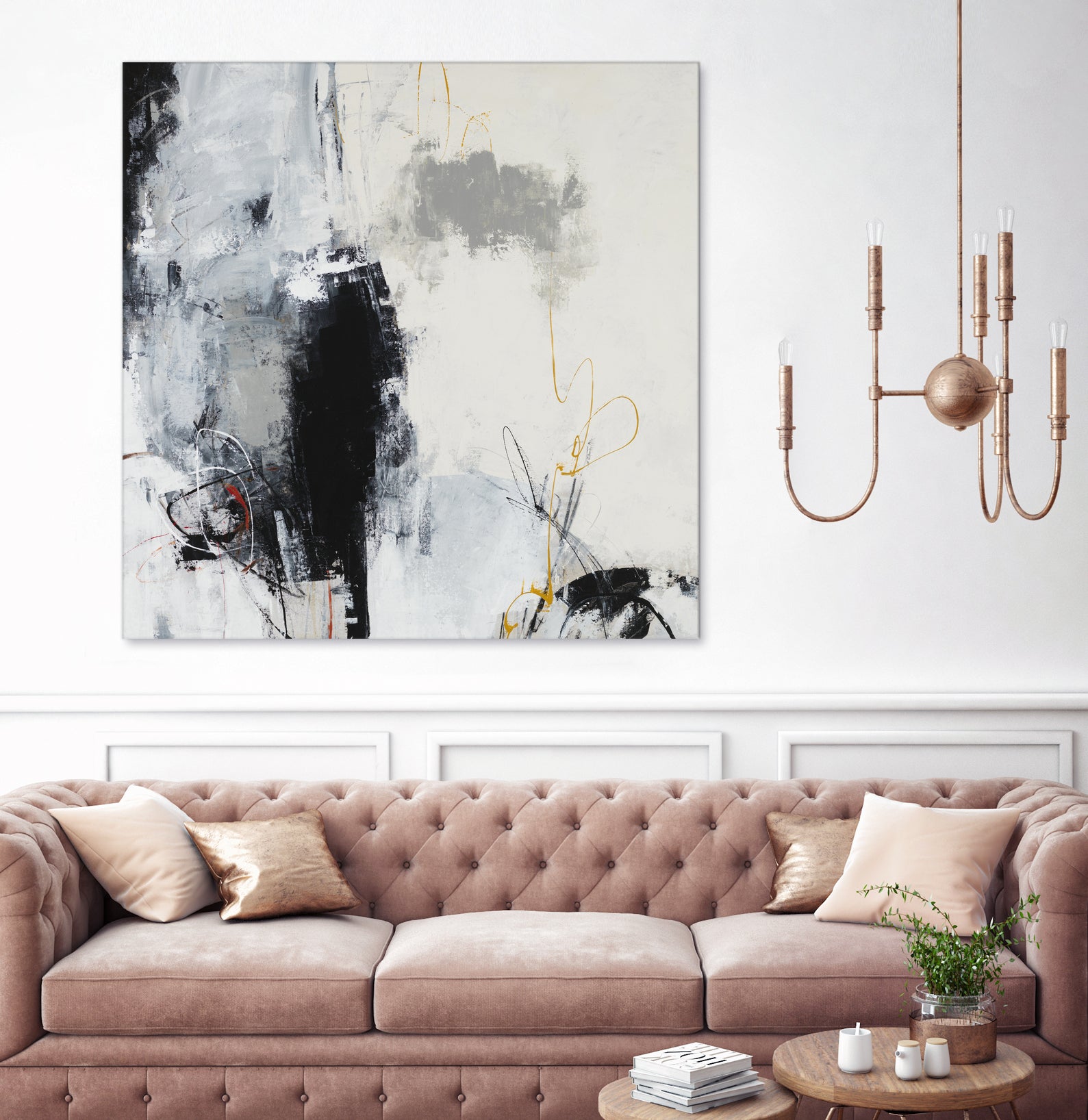 Center of the Mind by Daleno Art on GIANT ART - grey abstract