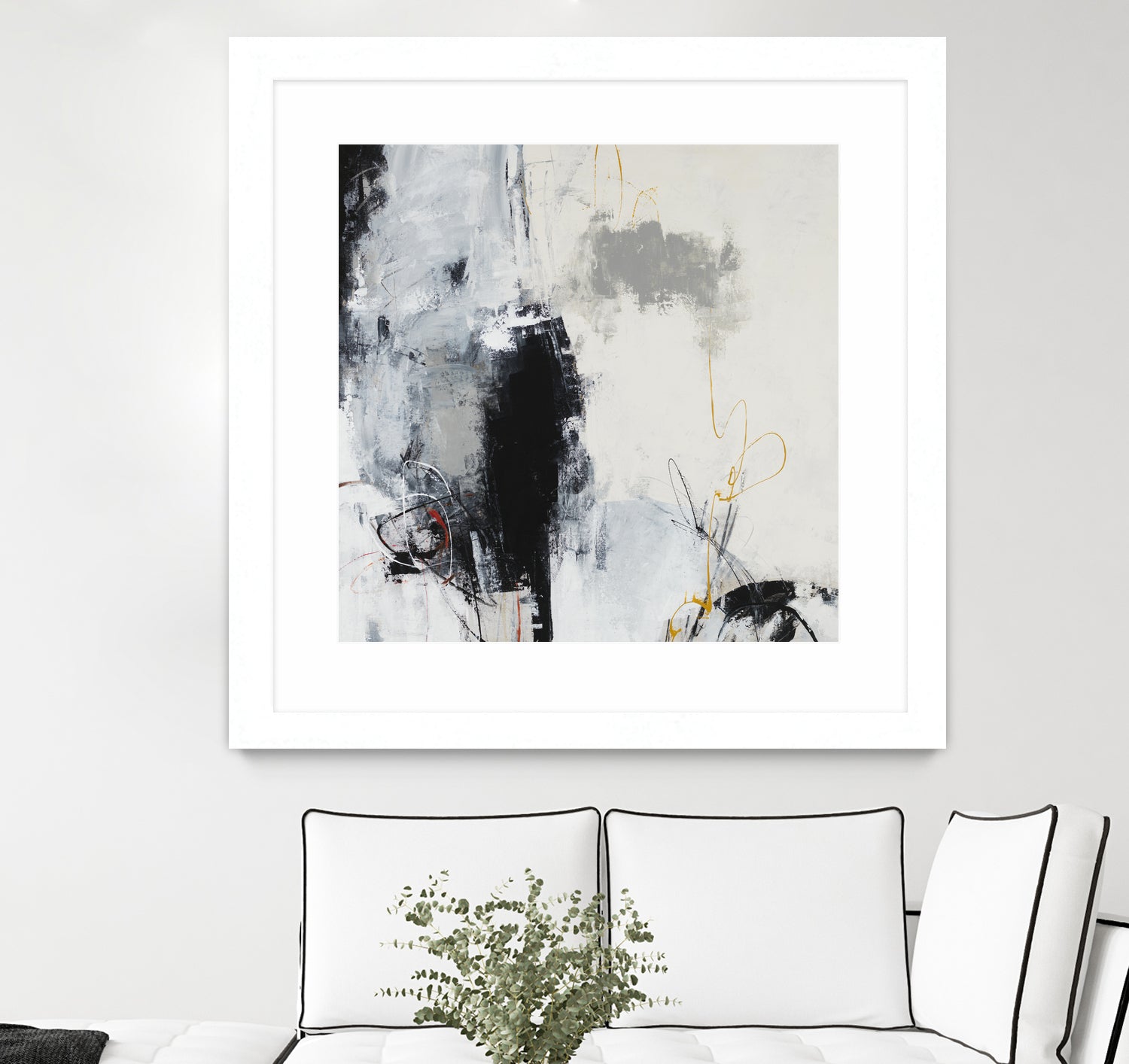Center of the Mind by Daleno Art on GIANT ART - grey abstract
