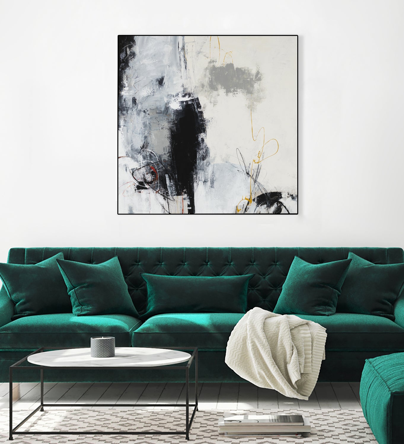Center of the Mind by Daleno Art on GIANT ART - grey abstract