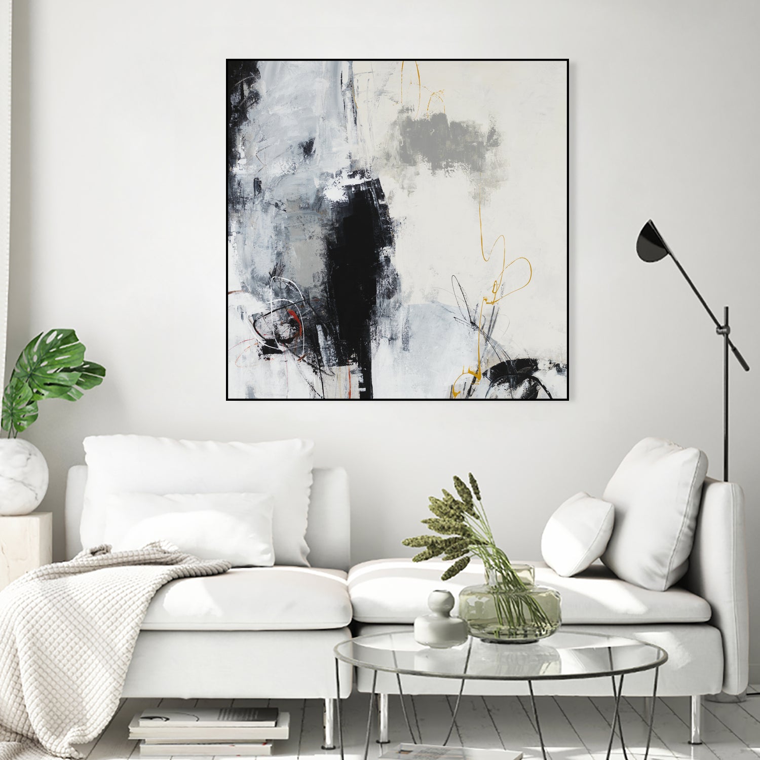Center of the Mind by Daleno Art on GIANT ART - grey abstract