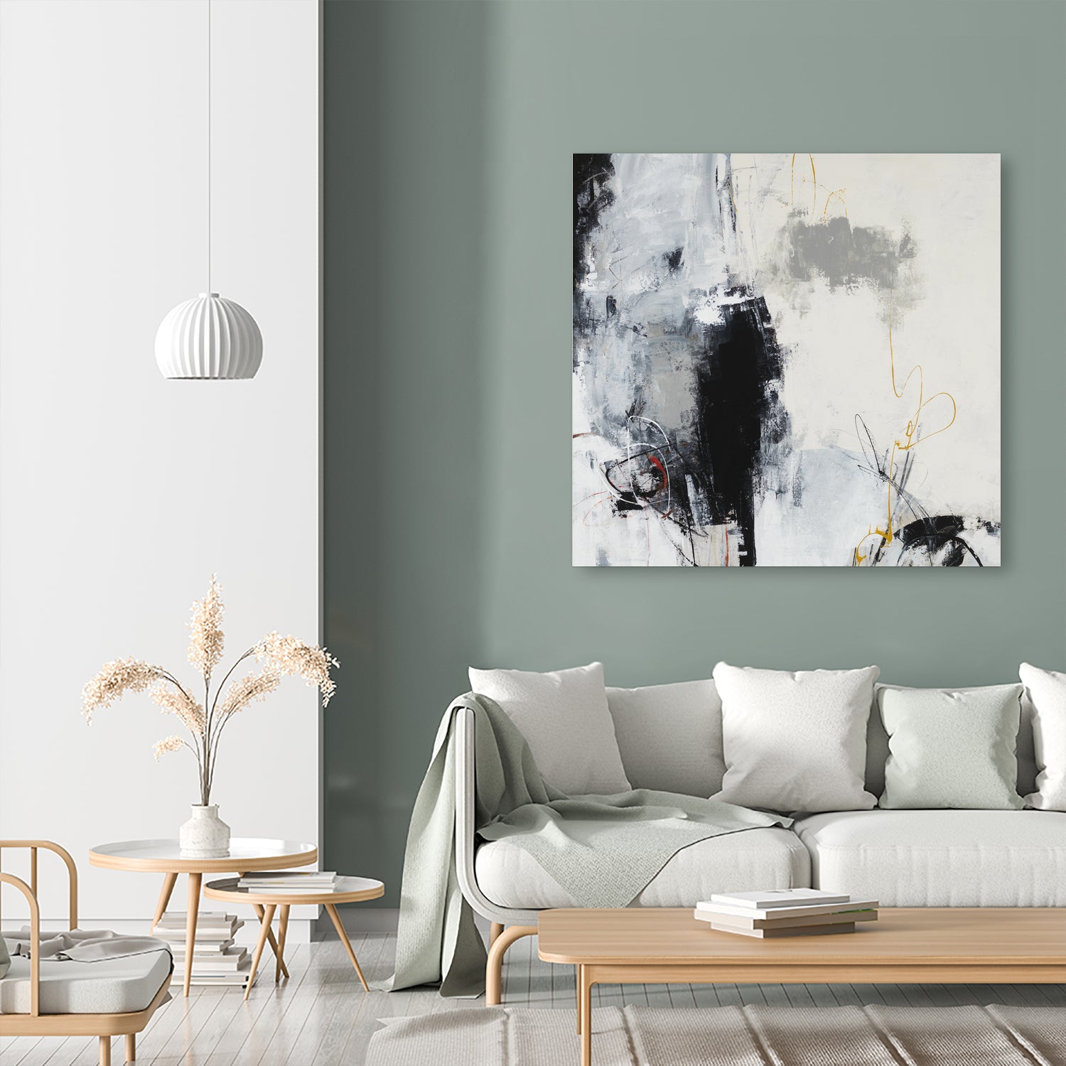 Center of the Mind by Daleno Art on GIANT ART - grey abstract