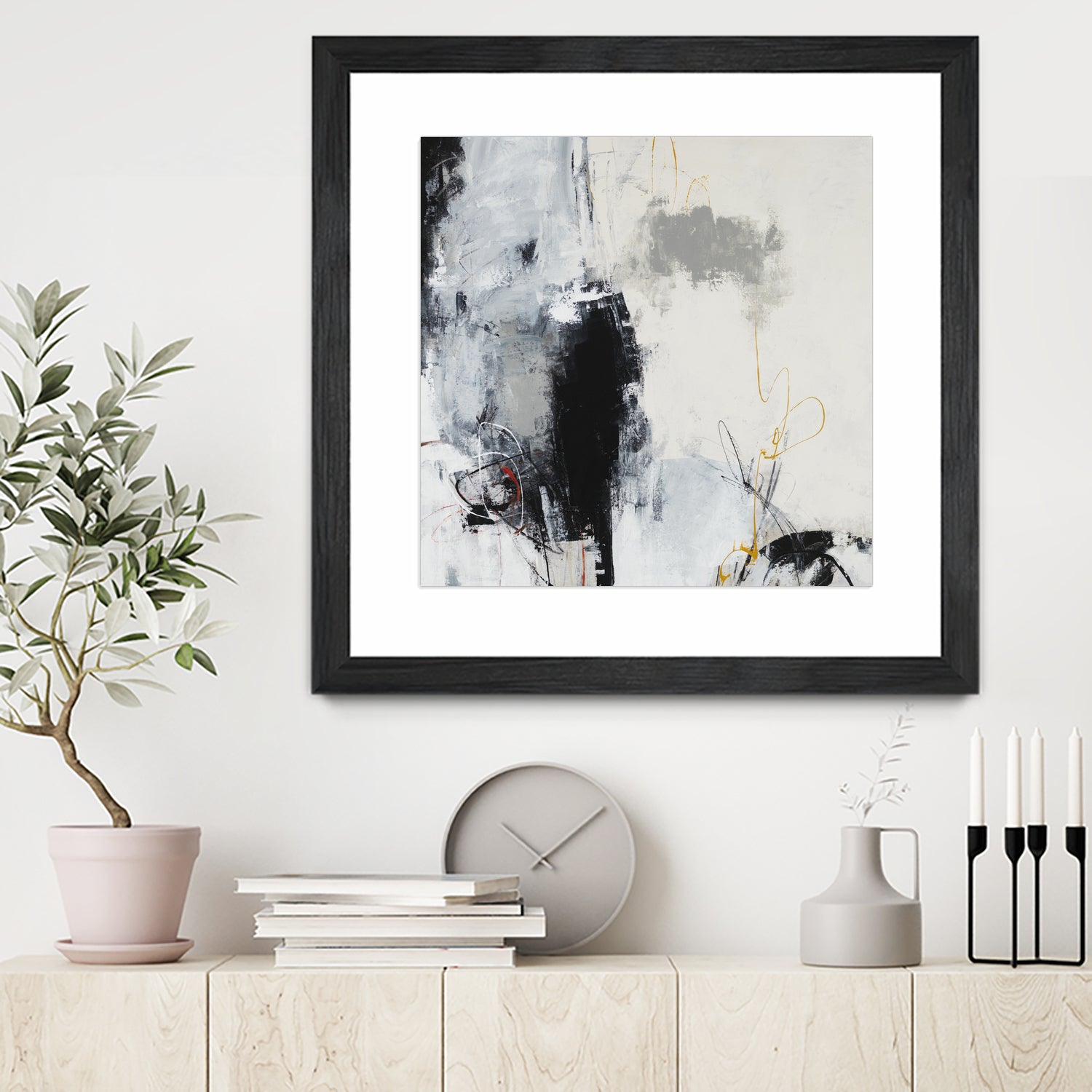 Center of the Mind by Daleno Art on GIANT ART - grey abstract