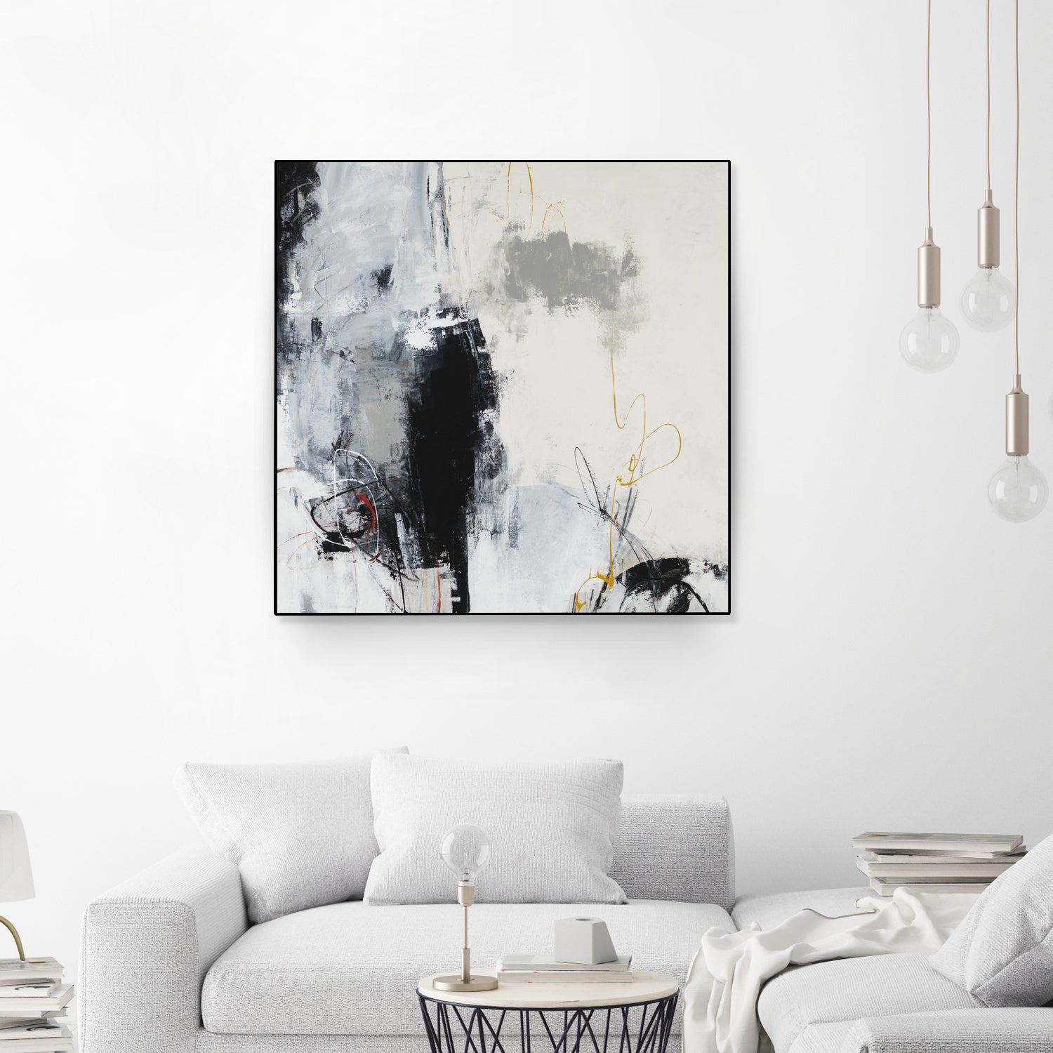 Center of the Mind by Daleno Art on GIANT ART - grey abstract