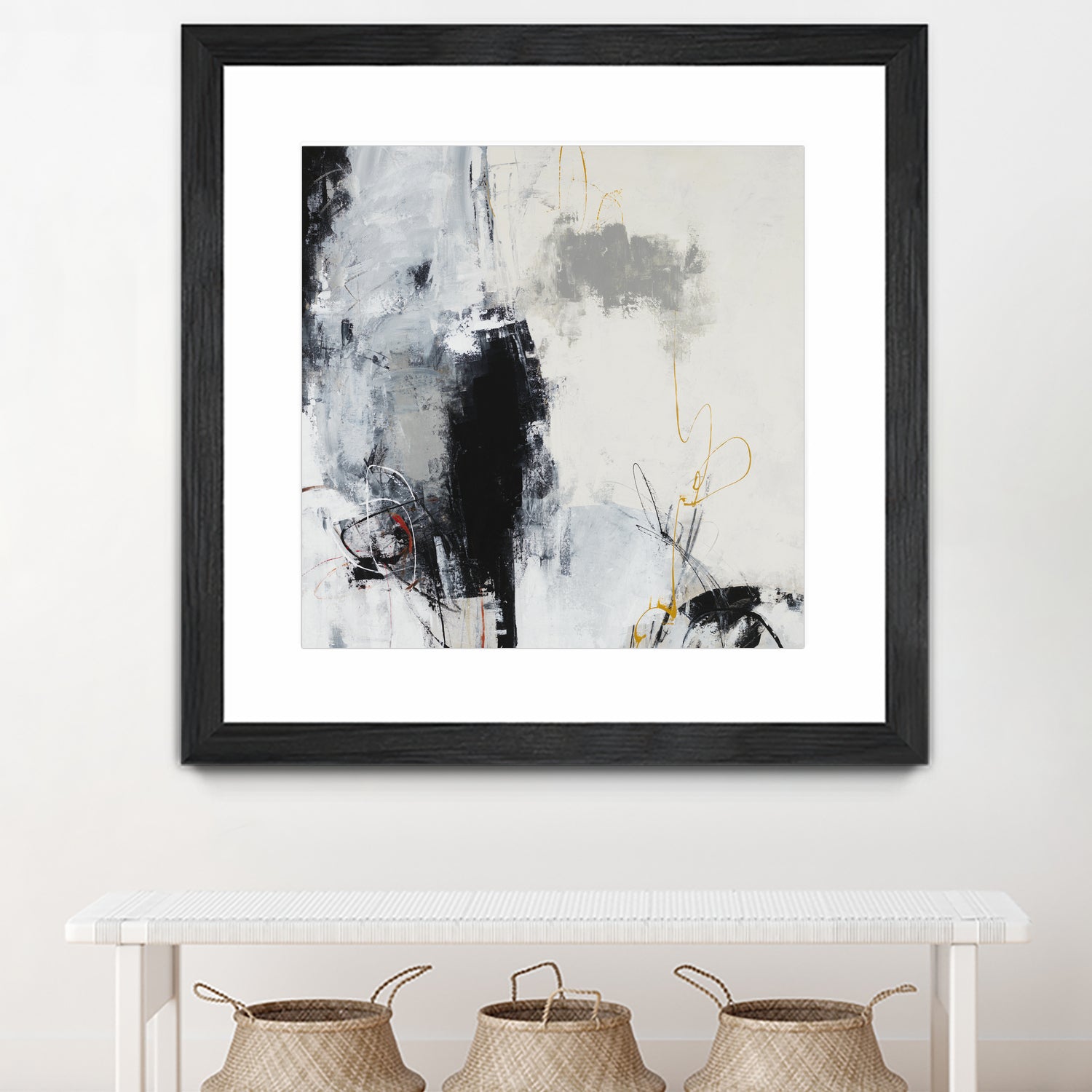 Center of the Mind by Daleno Art on GIANT ART - grey abstract