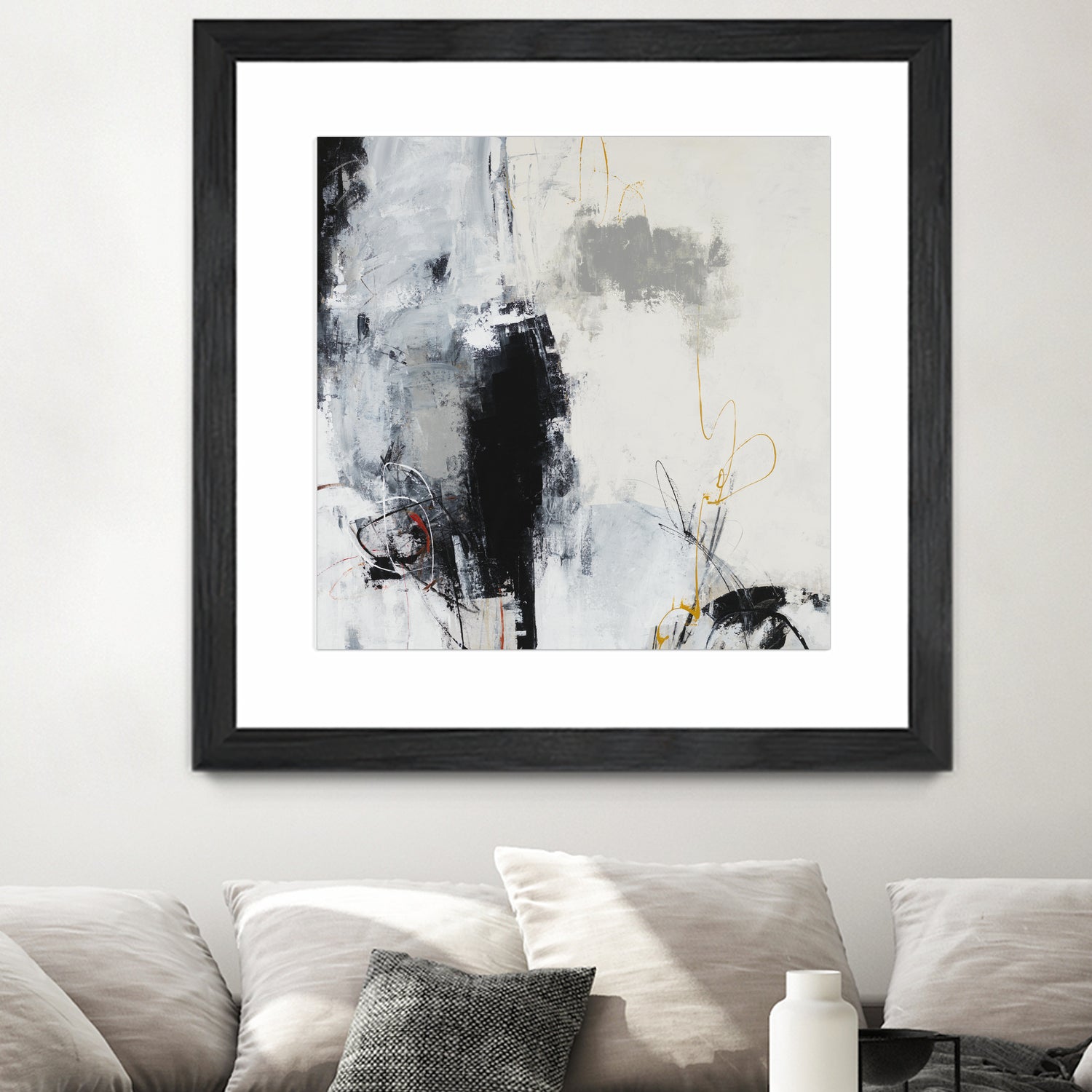 Center of the Mind by Daleno Art on GIANT ART - grey abstract