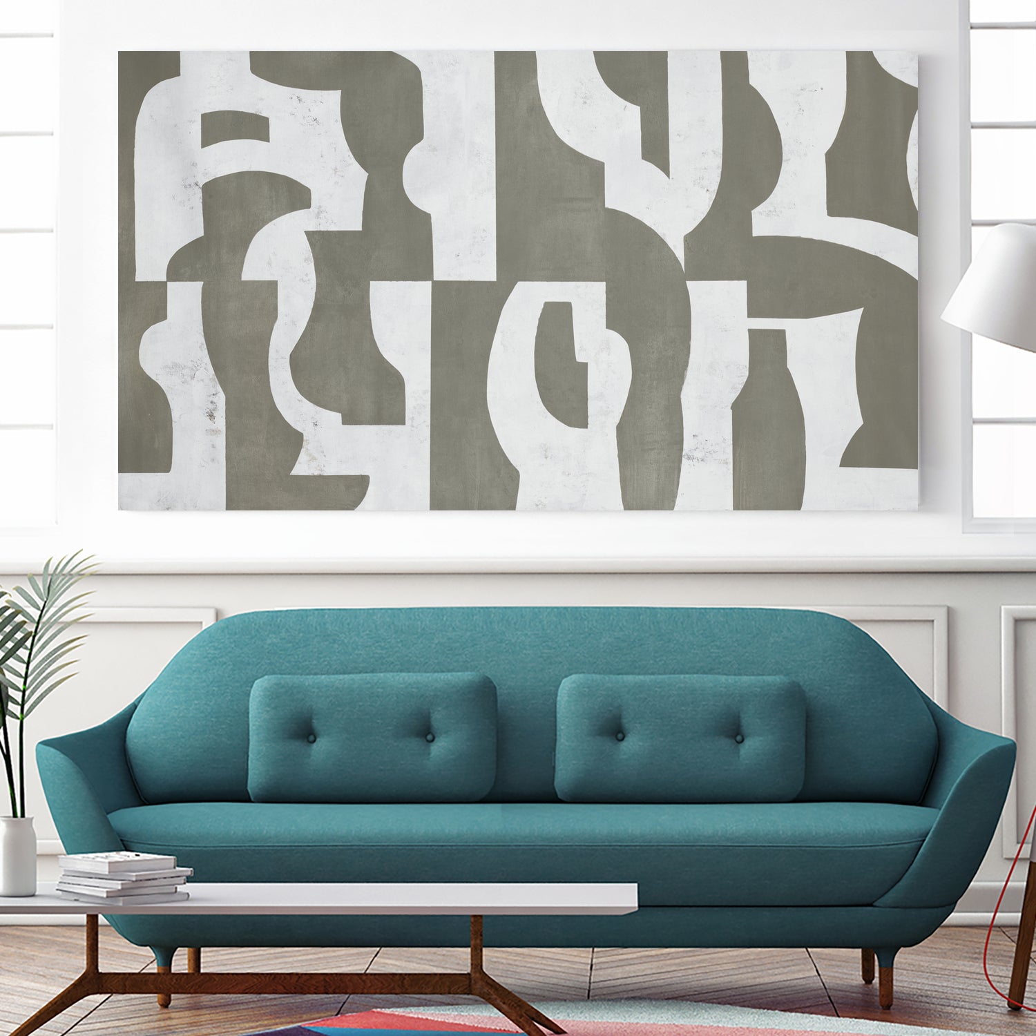 Reconfiguring by Daleno Art on GIANT ART - grey abstract