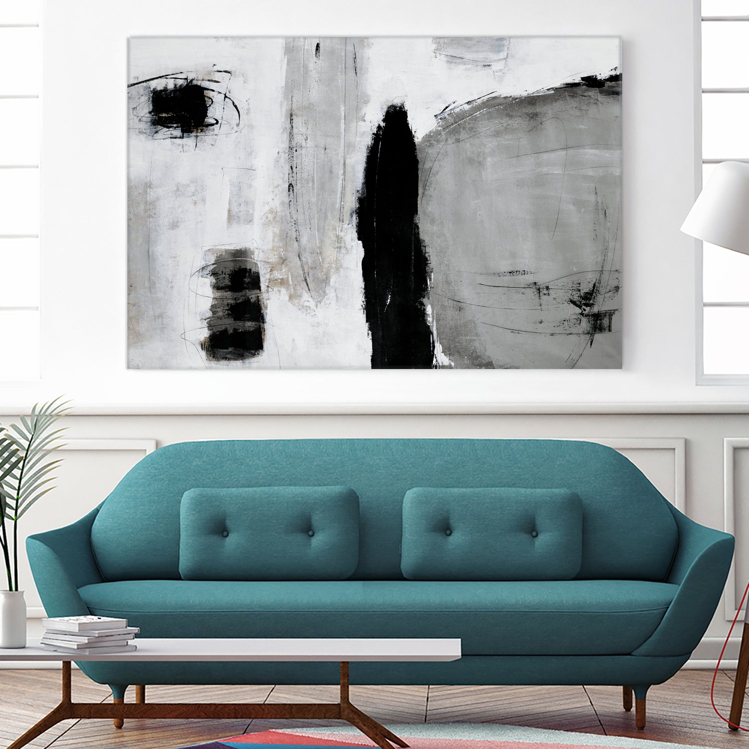 Unlevel by Daleno Art on GIANT ART - grey abstract