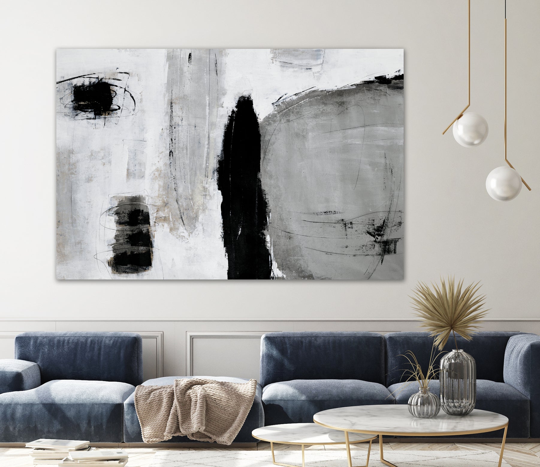 Unlevel by Daleno Art on GIANT ART - grey abstract