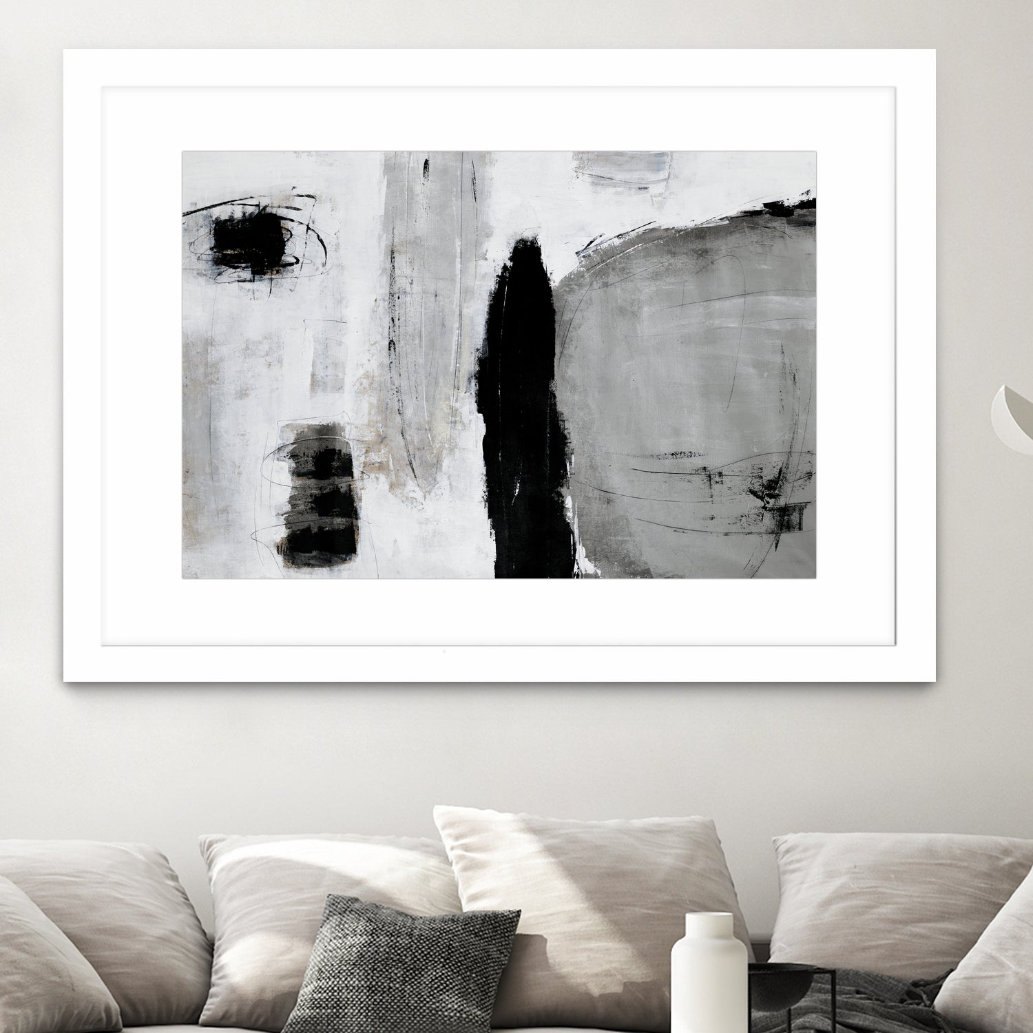 Unlevel by Daleno Art on GIANT ART - grey abstract