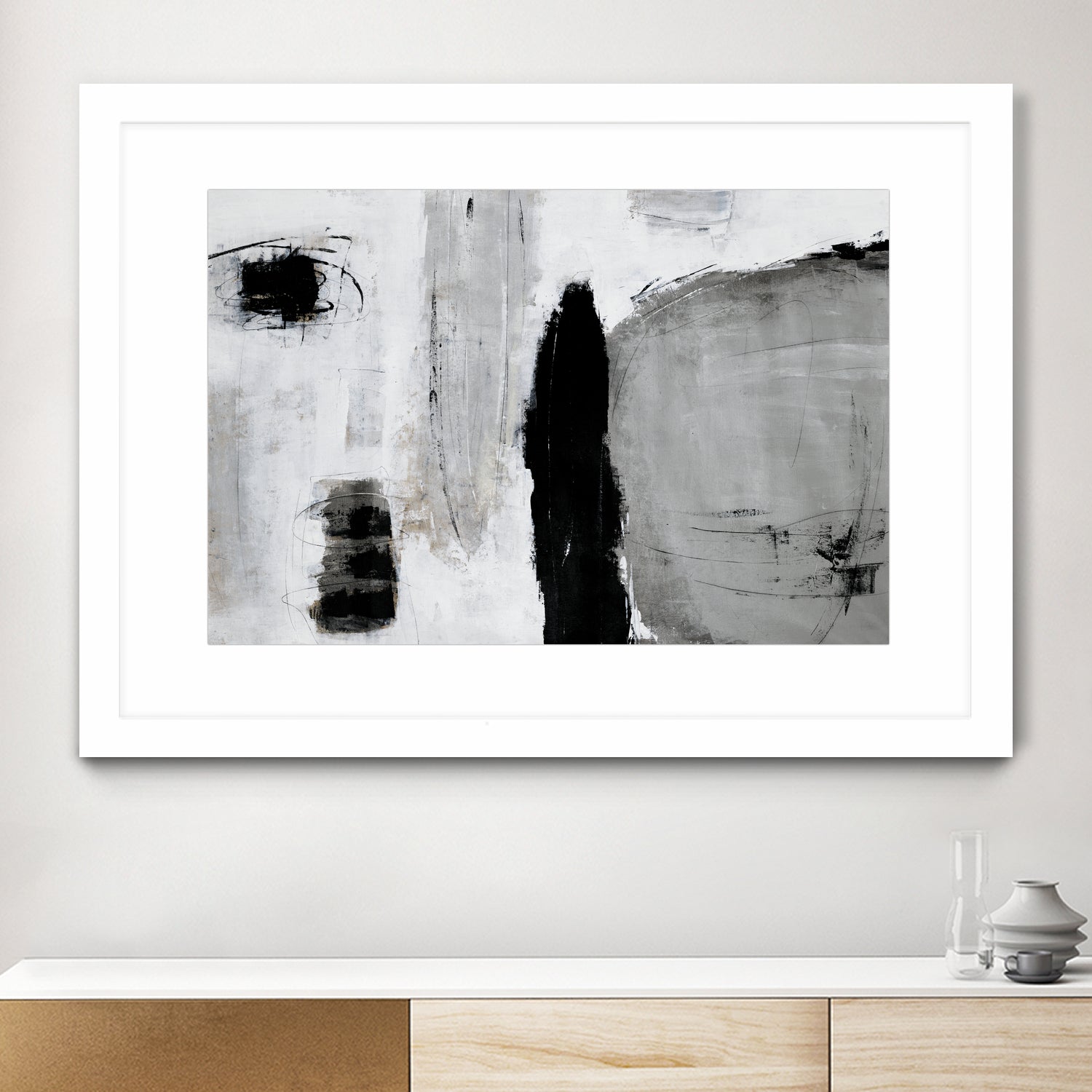 Unlevel by Daleno Art on GIANT ART - grey abstract
