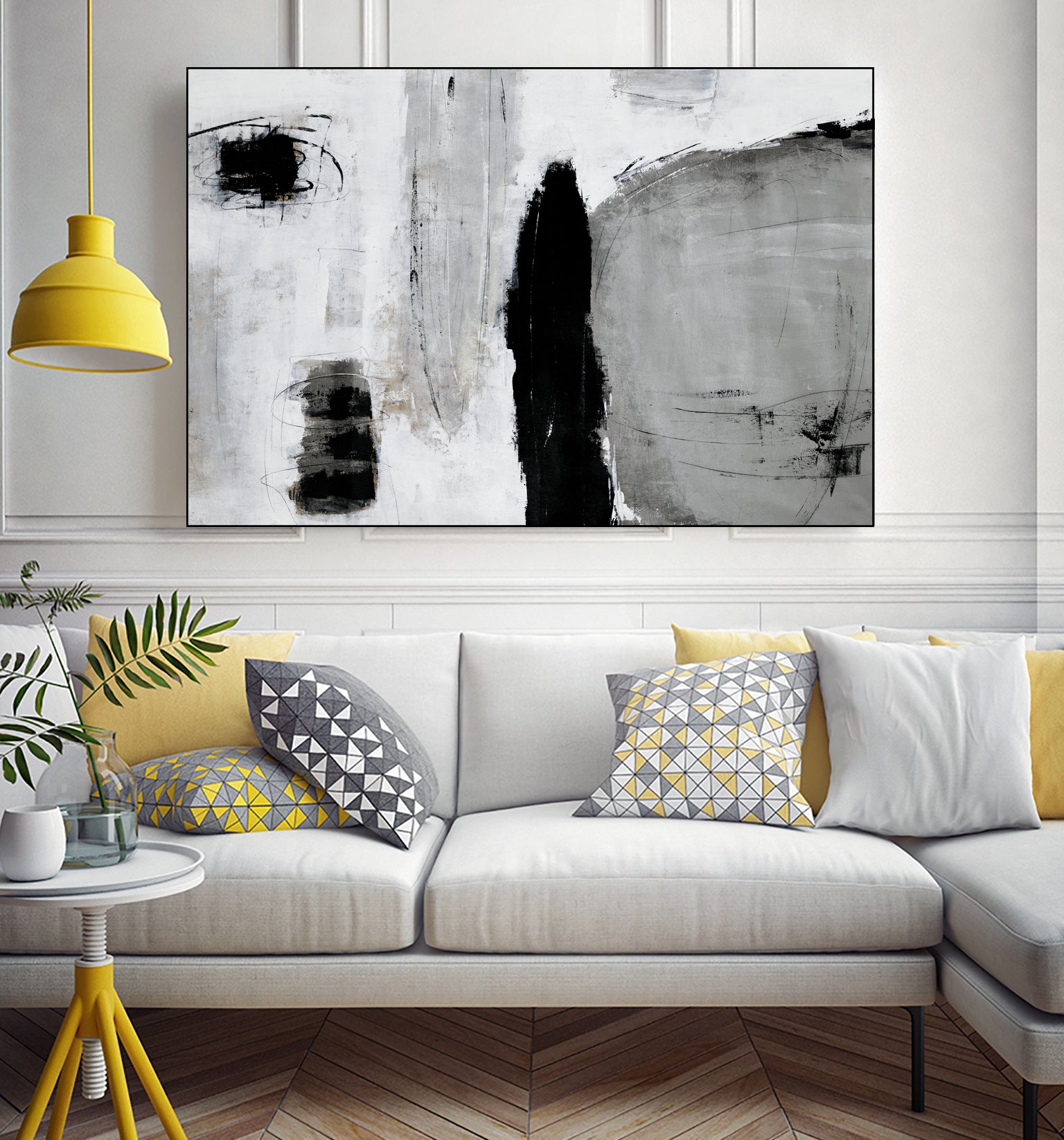 Unlevel by Daleno Art on GIANT ART - grey abstract