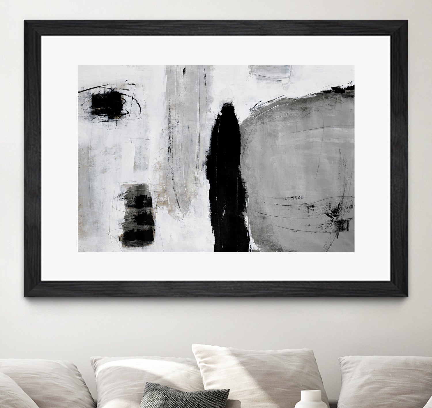 Unlevel by Daleno Art on GIANT ART - grey abstract