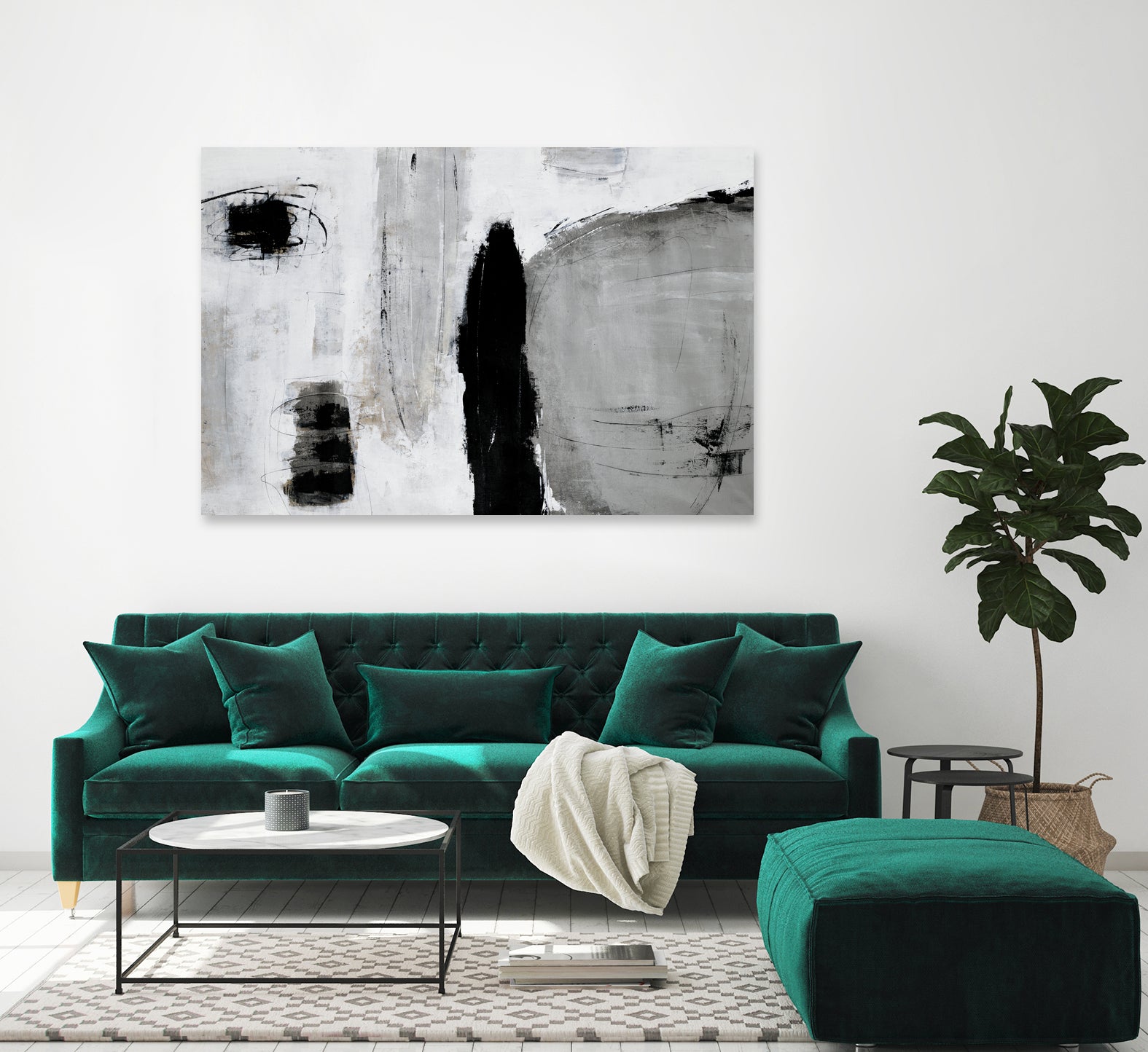 Unlevel by Daleno Art on GIANT ART - grey abstract