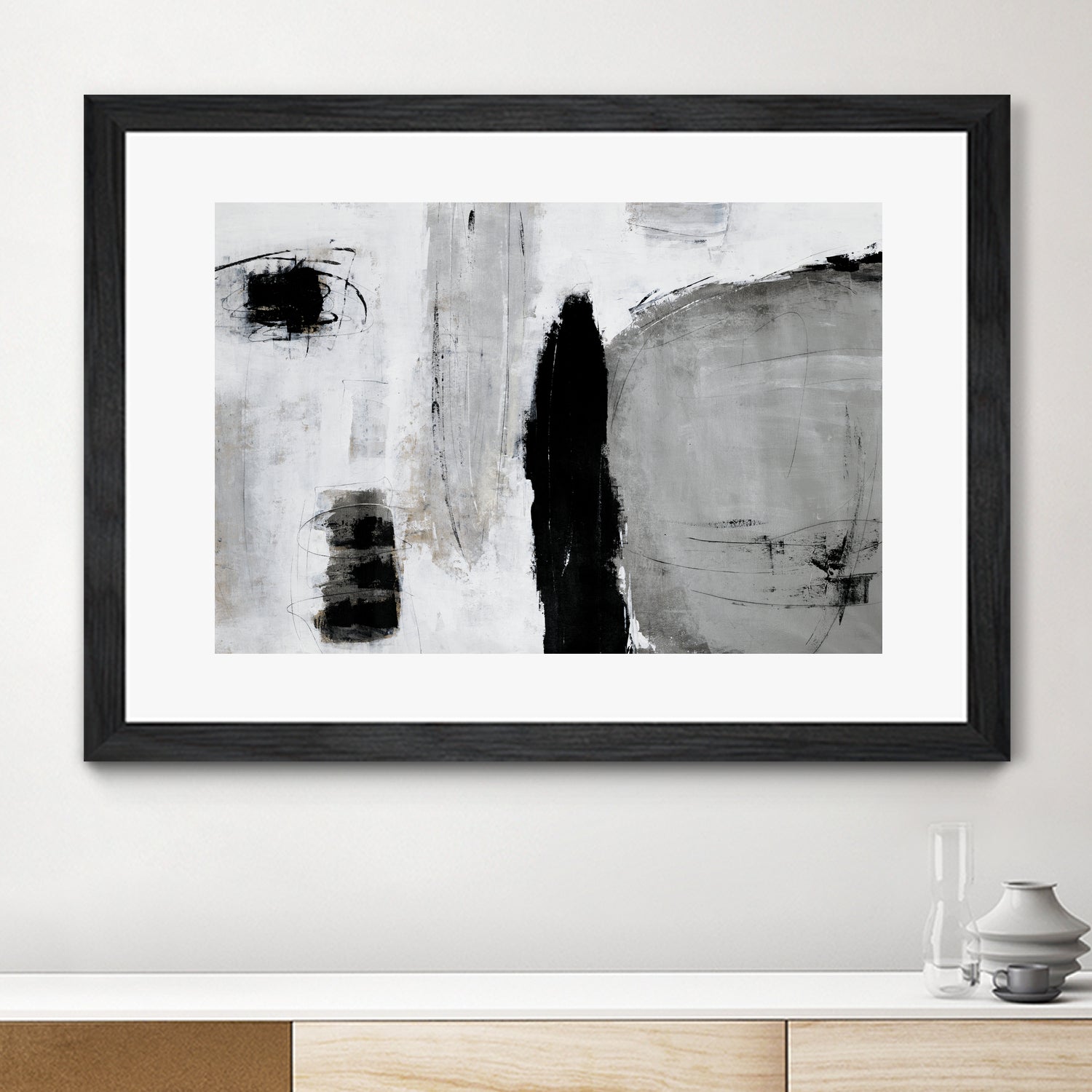 Unlevel by Daleno Art on GIANT ART - grey abstract