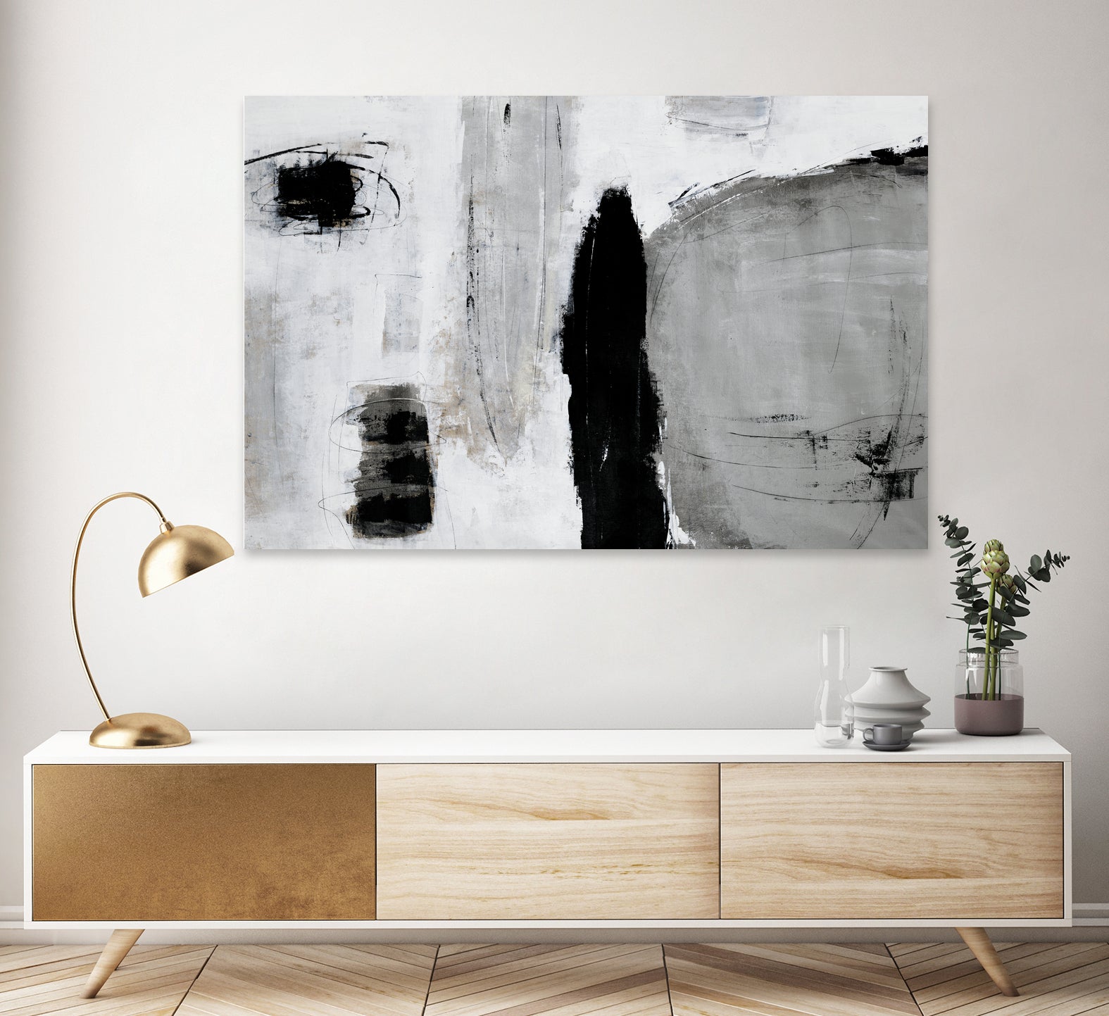 Unlevel by Daleno Art on GIANT ART - grey abstract