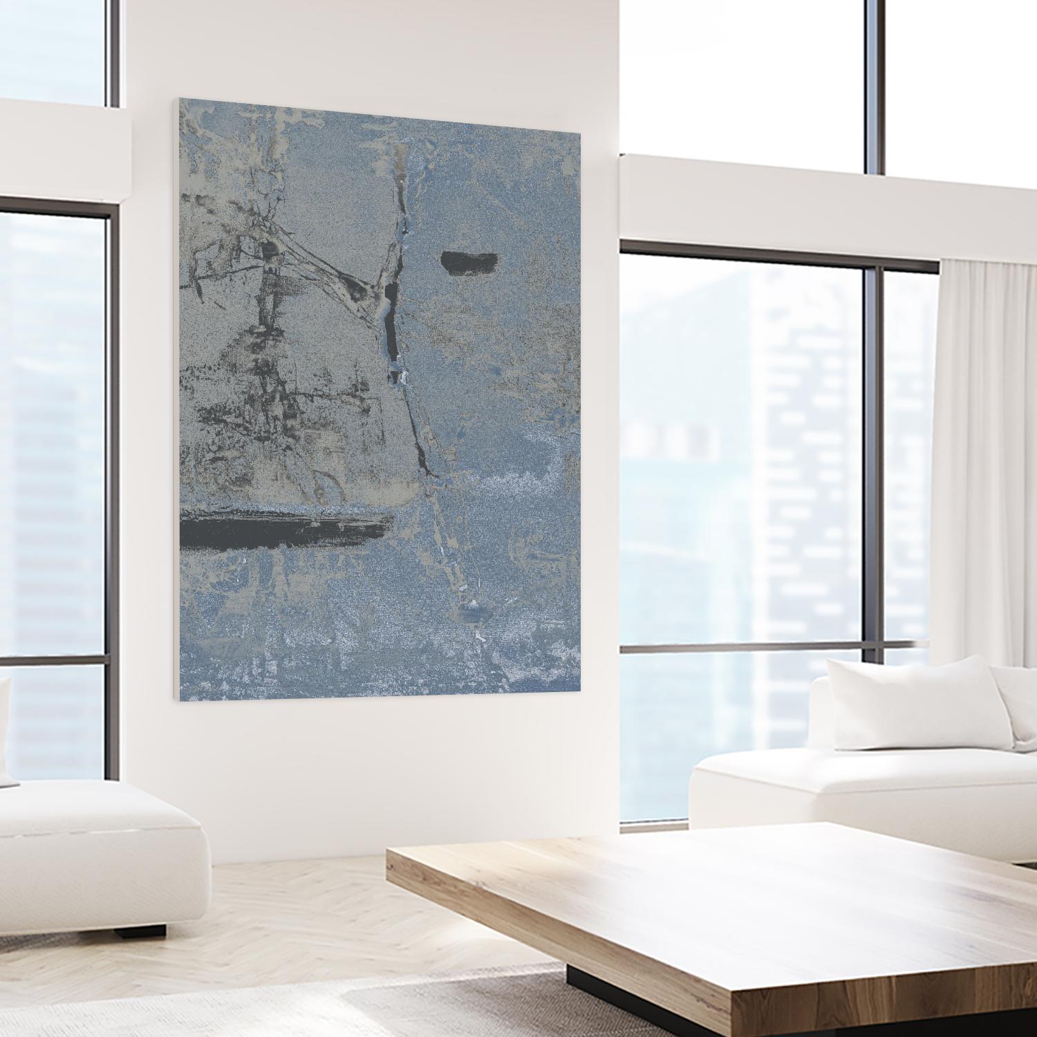 Hatchback II by Daleno Art on GIANT ART - blue abstract abstrait