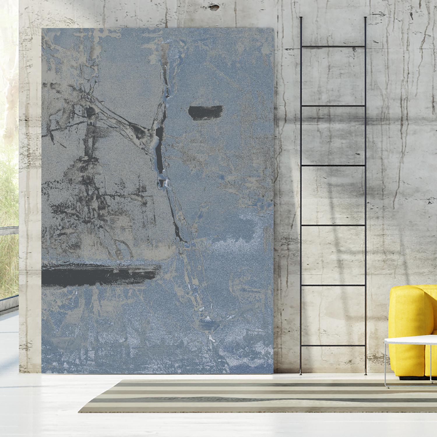 Hatchback II by Daleno Art on GIANT ART - blue abstract abstrait