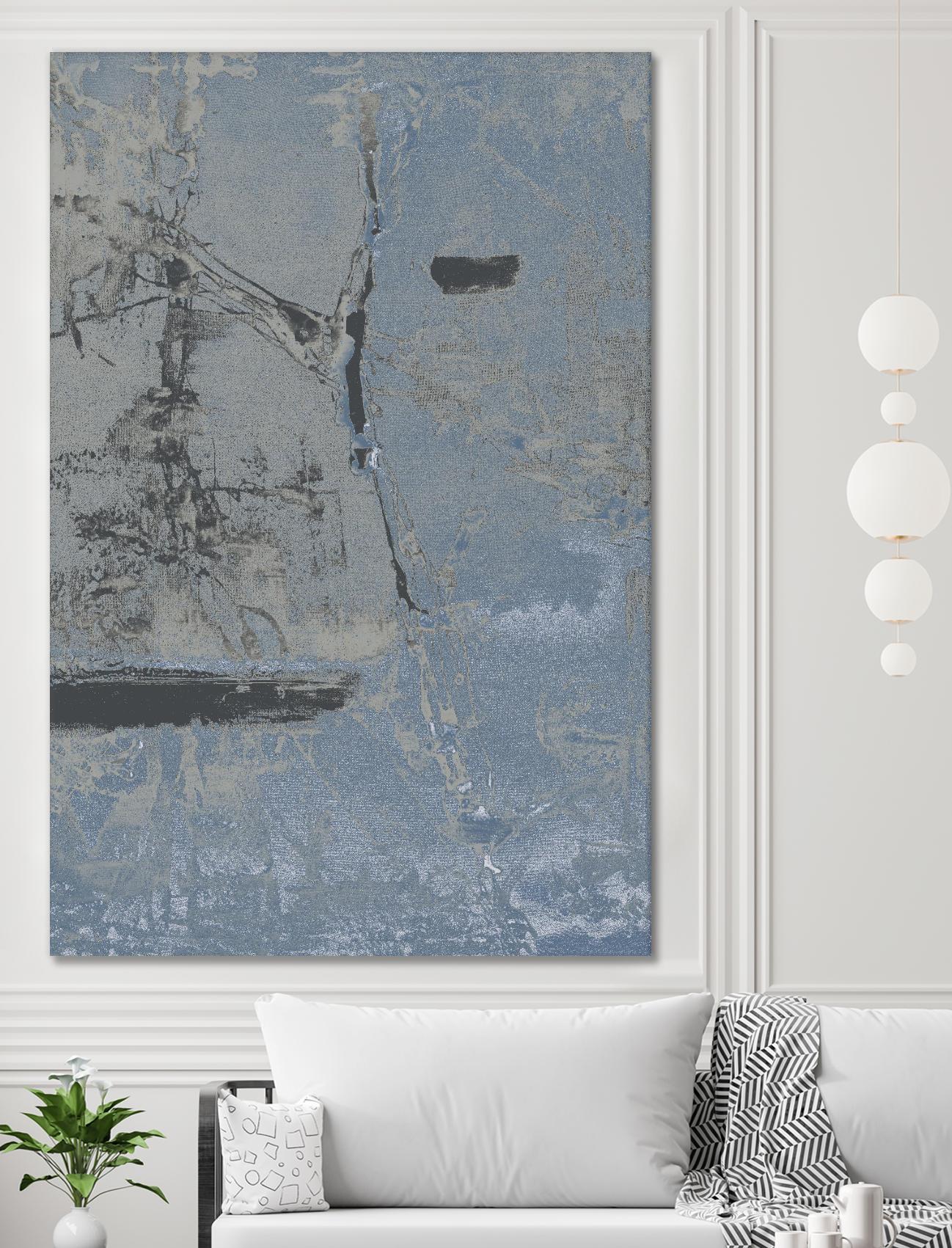 Hatchback II by Daleno Art on GIANT ART - blue abstract abstrait