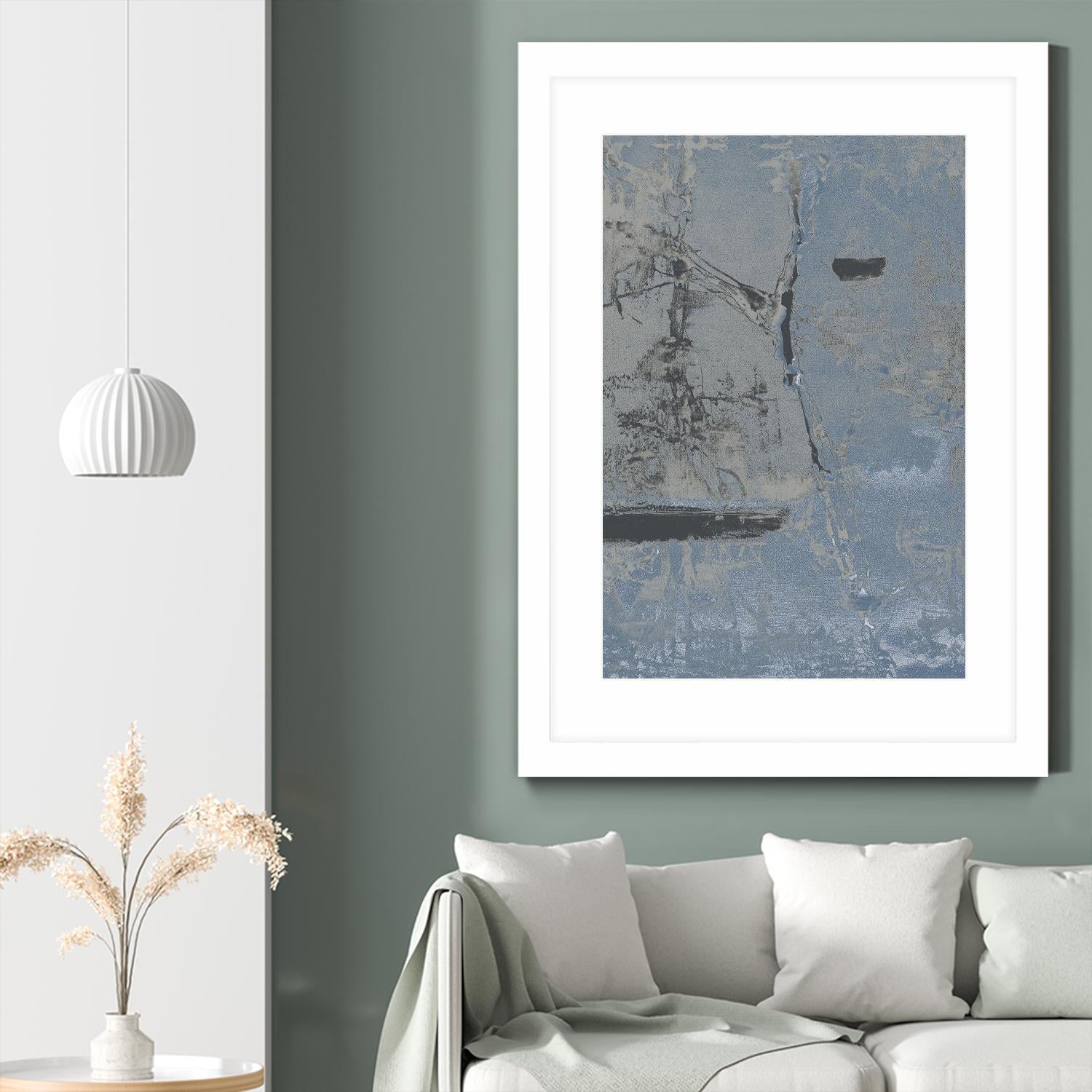 Hatchback II by Daleno Art on GIANT ART - blue abstract abstrait