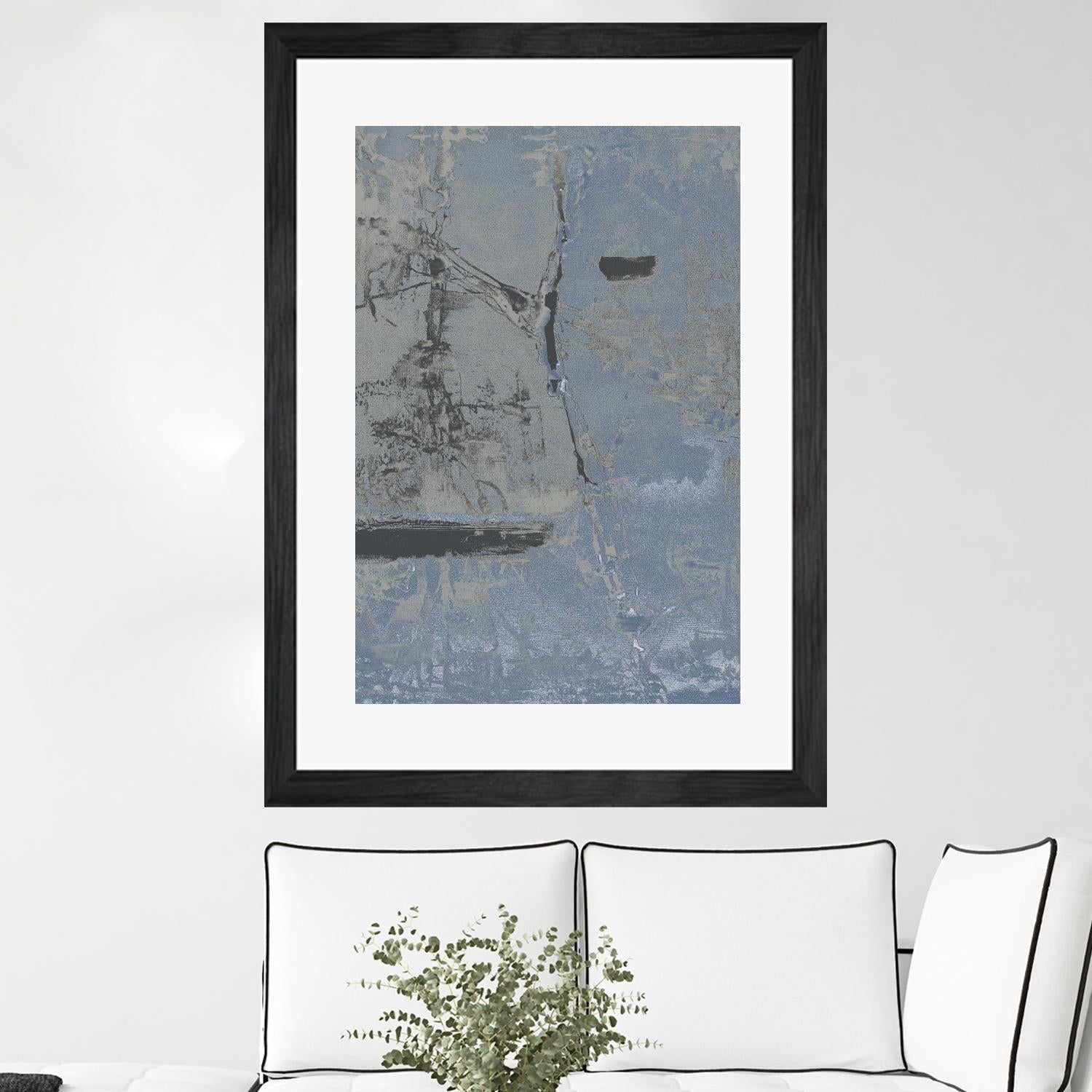 Hatchback II by Daleno Art on GIANT ART - blue abstract abstrait