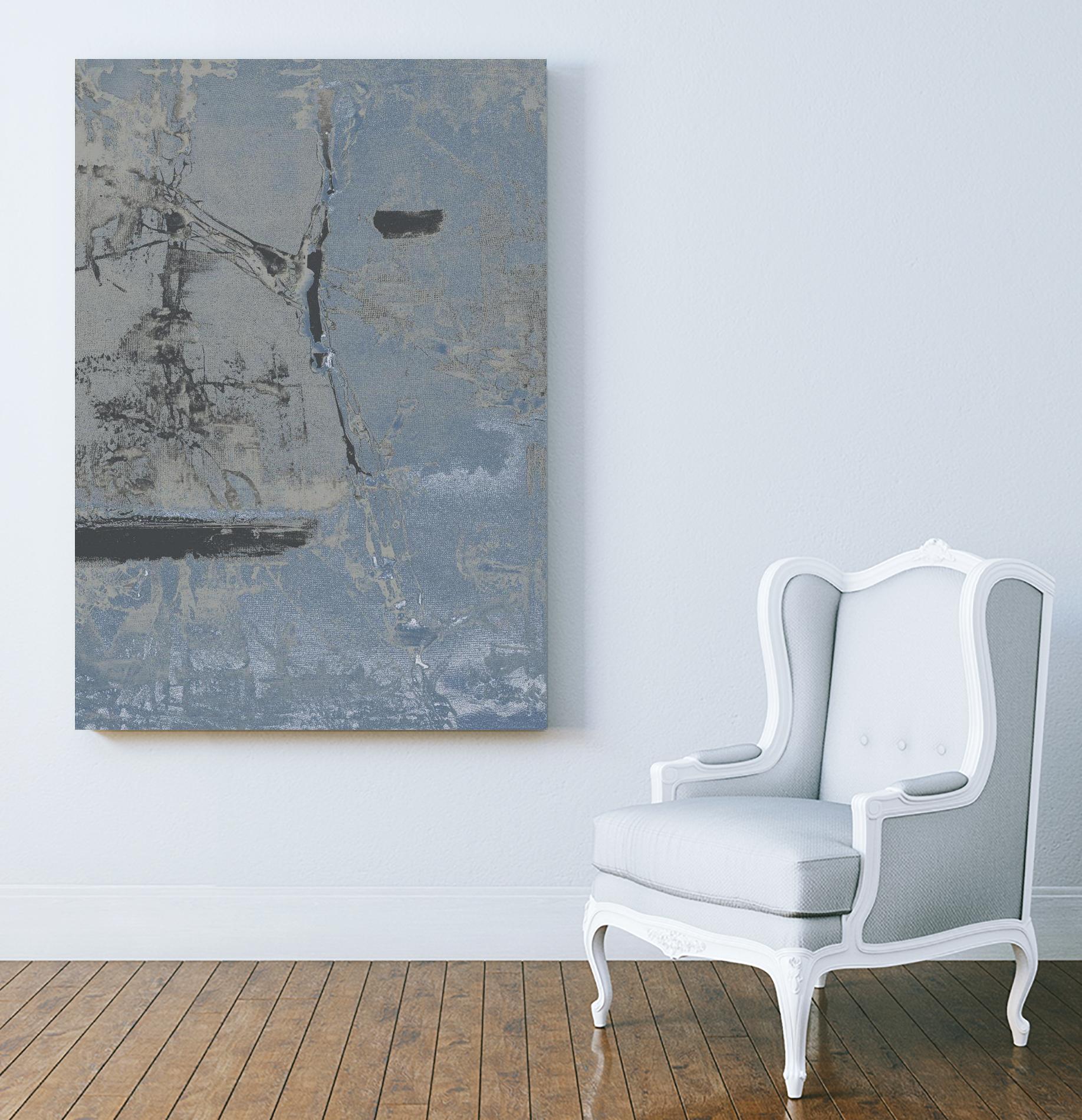 Hatchback II by Daleno Art on GIANT ART - blue abstract abstrait