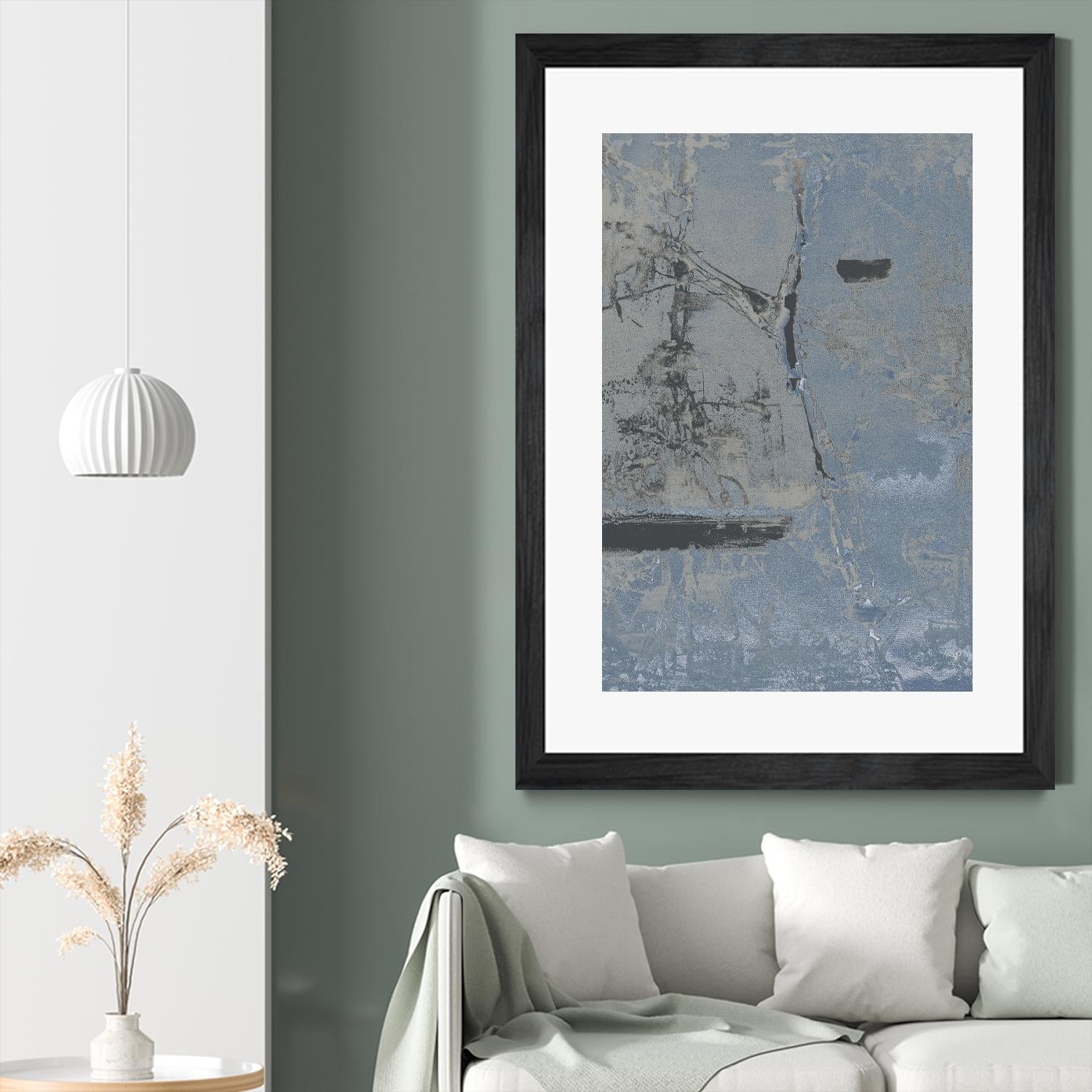 Hatchback II by Daleno Art on GIANT ART - blue abstract abstrait