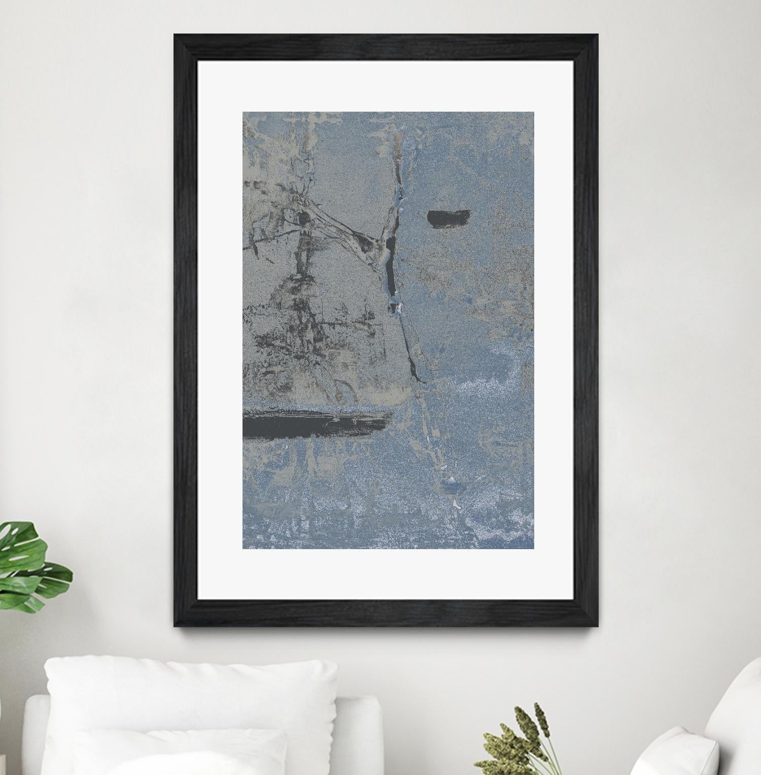 Hatchback II by Daleno Art on GIANT ART - blue abstract abstrait